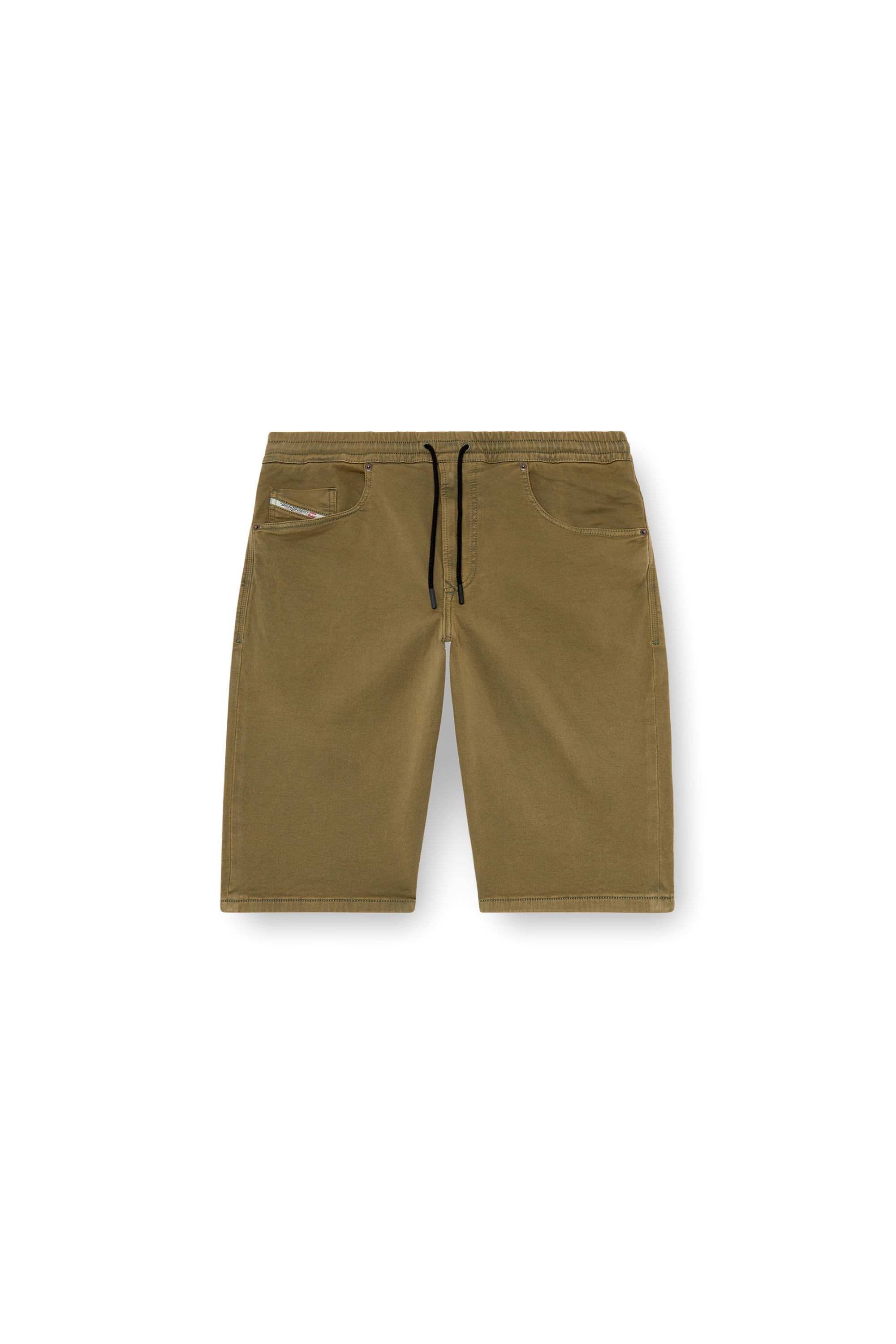 Diesel - 2033 D-KROOLEY-SHORT JOGG, Man's Chino shorts in JoggJeans in Military Green - 2