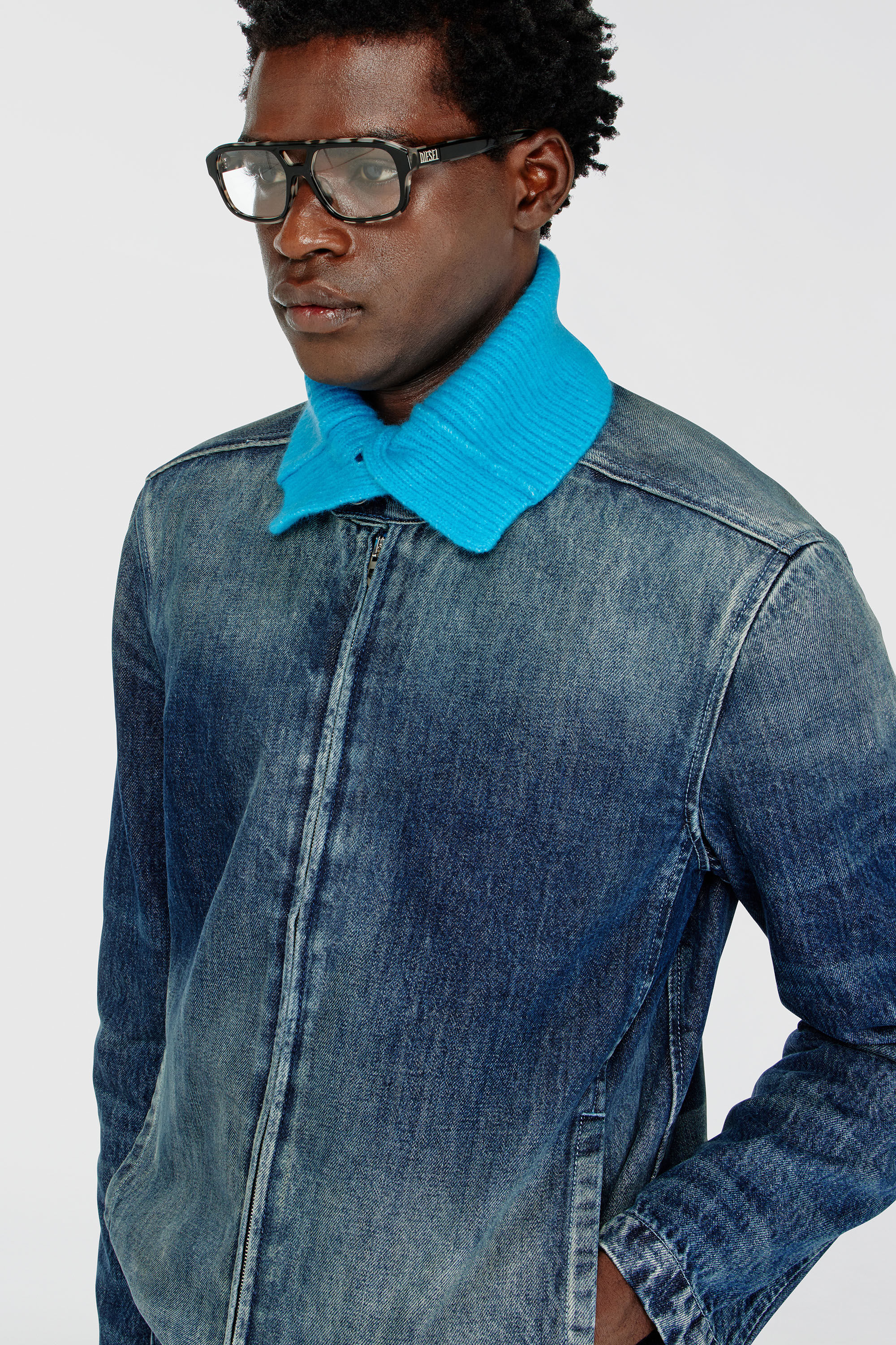 Diesel - D-GLORY-FSJ, Man's Jeans - in Dark Blue - 5