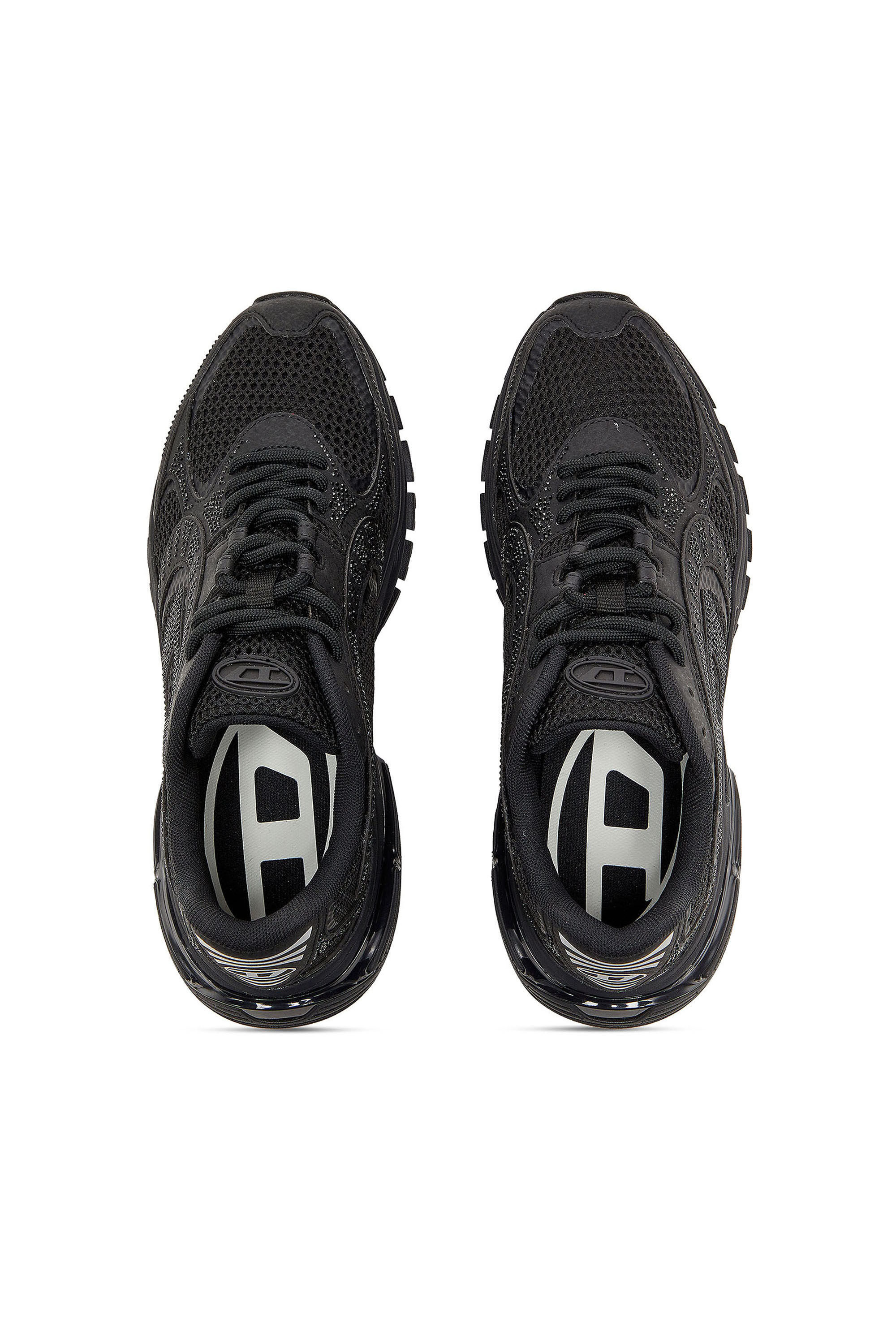 Diesel - S-PRO-V-DENSE LOW W, Woman's S-Pro-V-Dense - Mesh sneakers with crystals in Black - 4