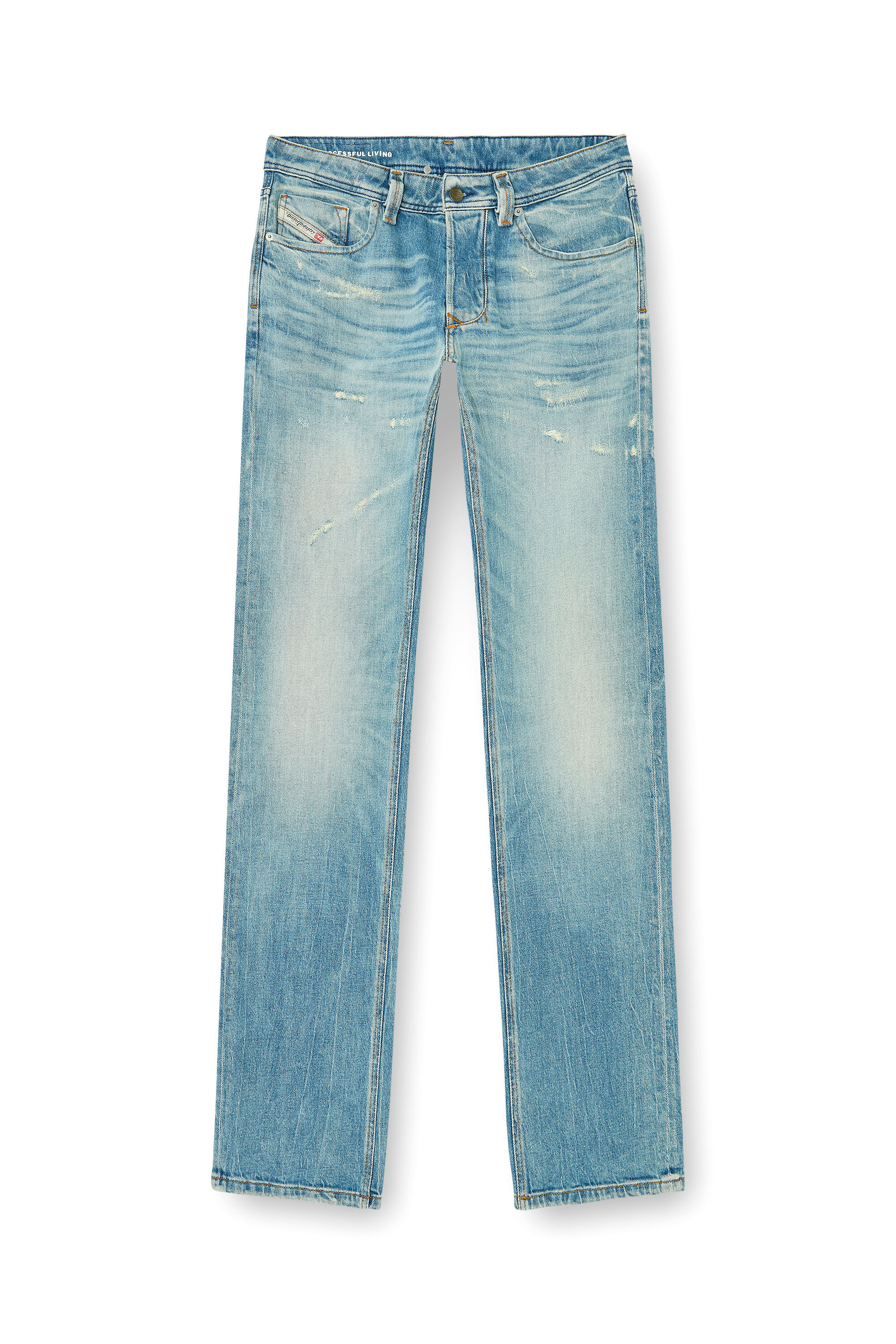 Diesel - Man's Regular Jeans 1985 Larkee 09P33, Light Blue - 6