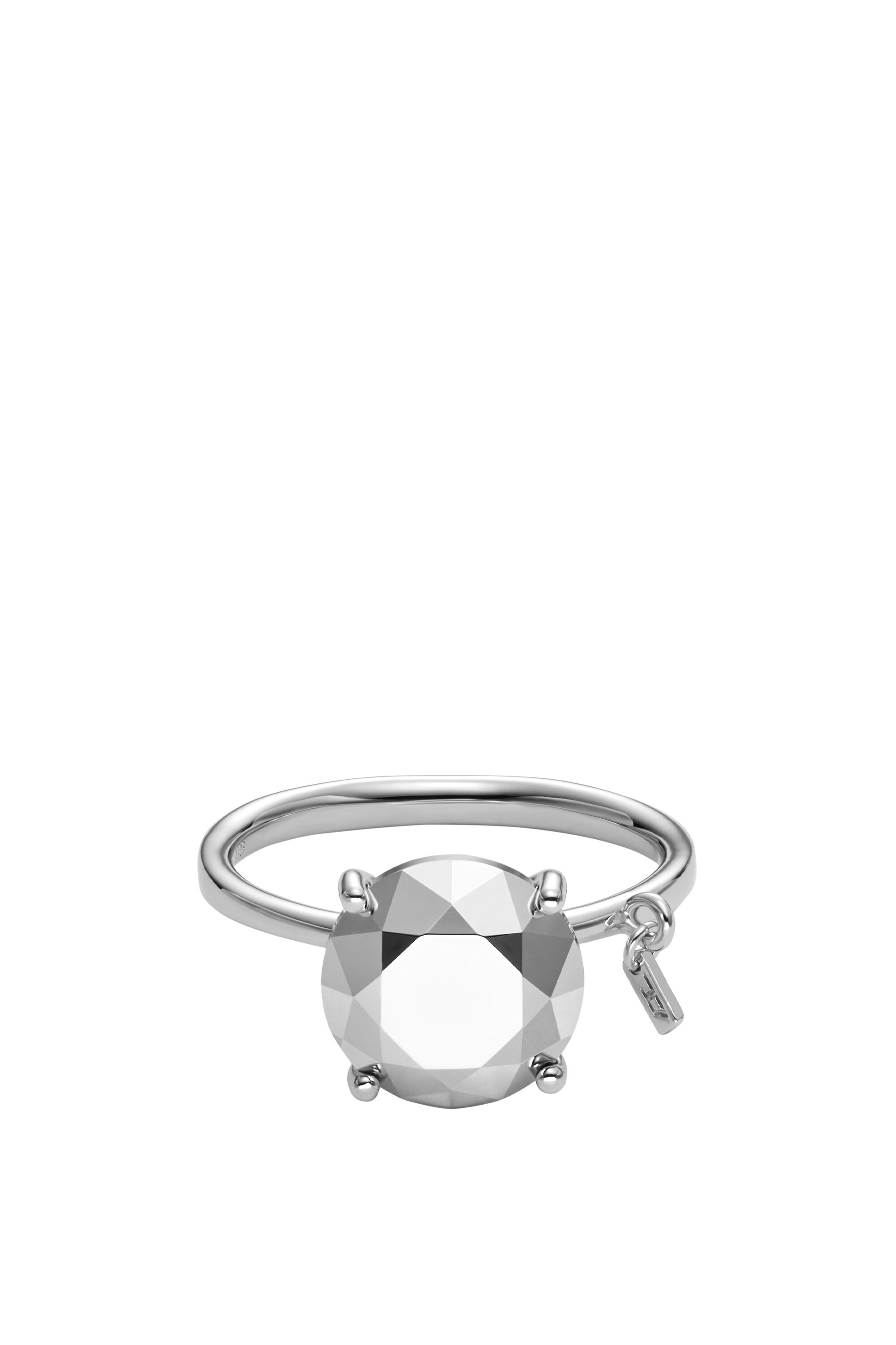 Diesel - DL1353040 JEWEL, Unisex's Diamond Cut Sterling Silver Ring in Silver - 2