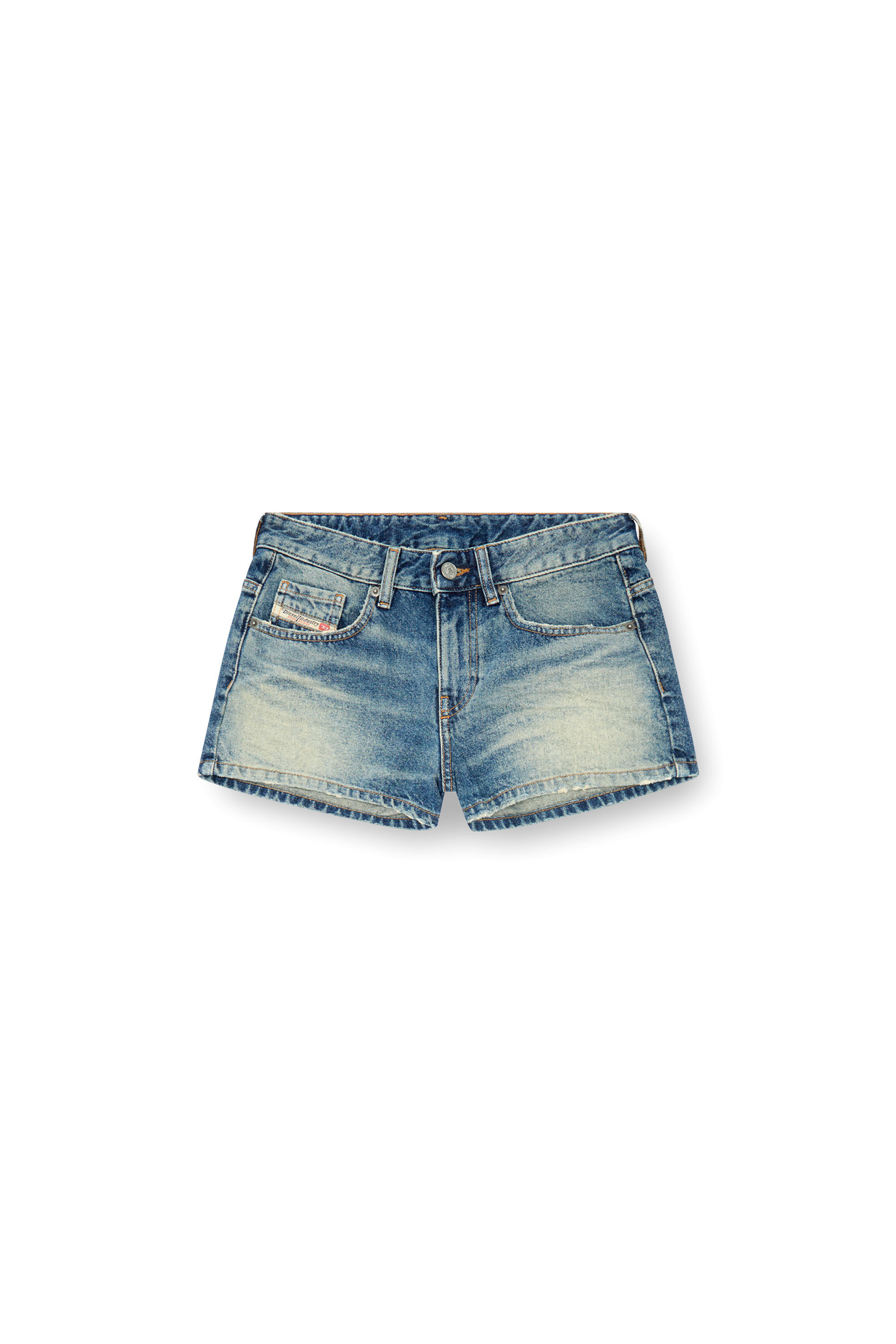 Diesel - DE-YUBA, Woman's Denim shorts in Medium blue - 2