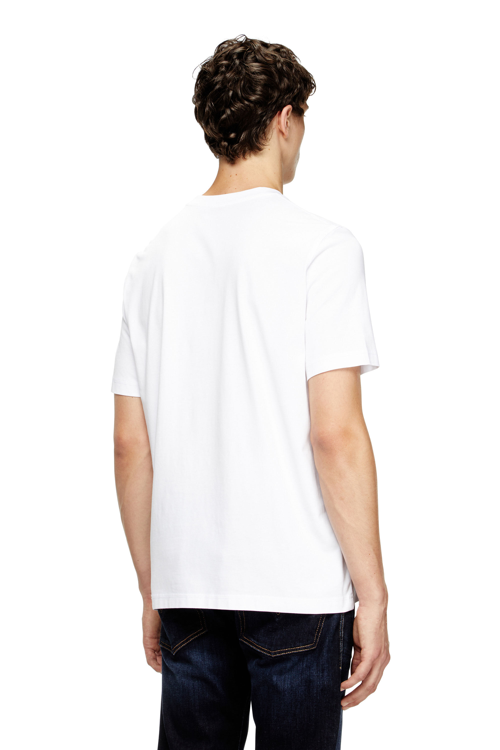Men's T-shirt with blurry Diesel logo | White | Diesel