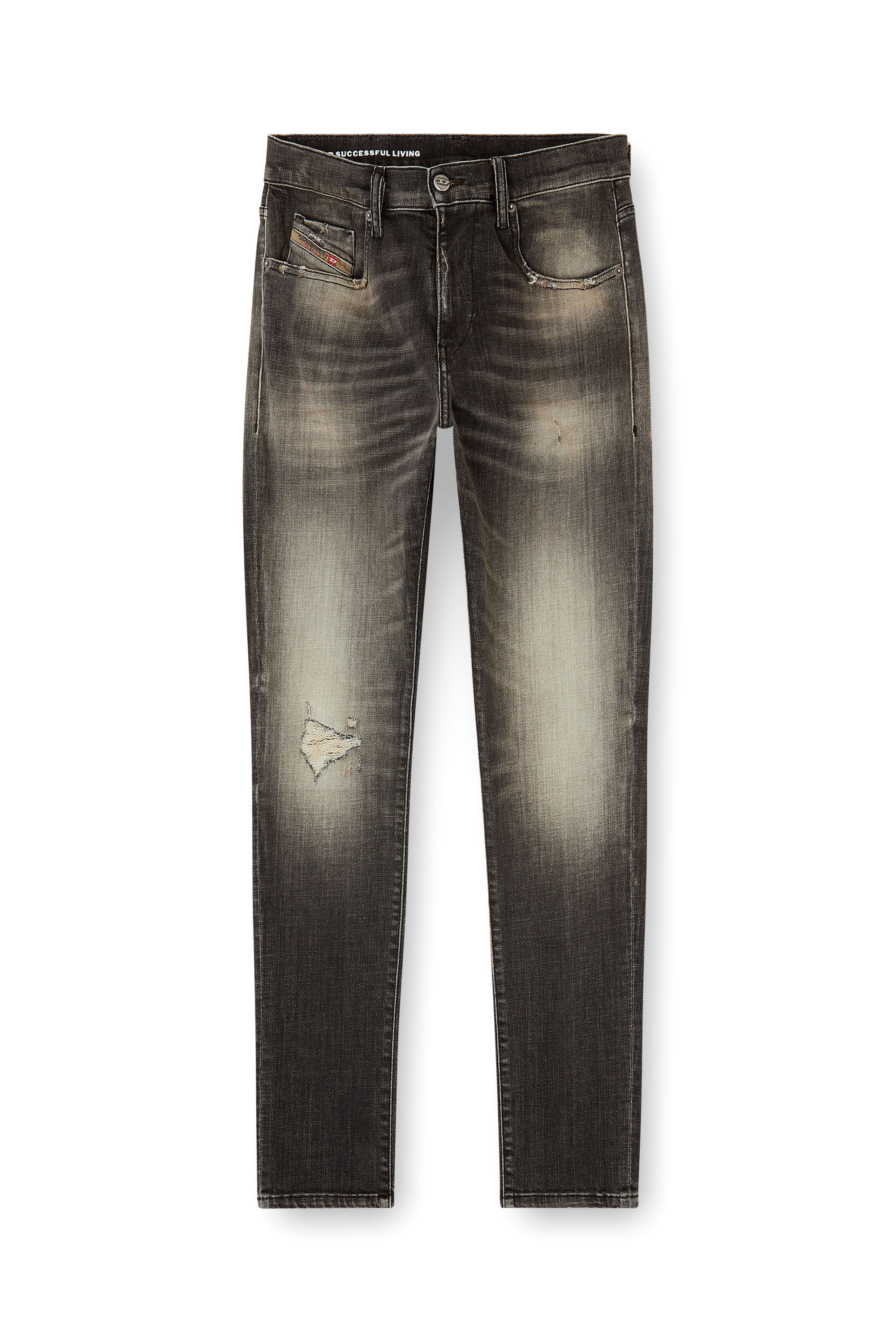 Diesel - Man's Slim Jeans 2019 D-Strukt 09N59, Grey - 4