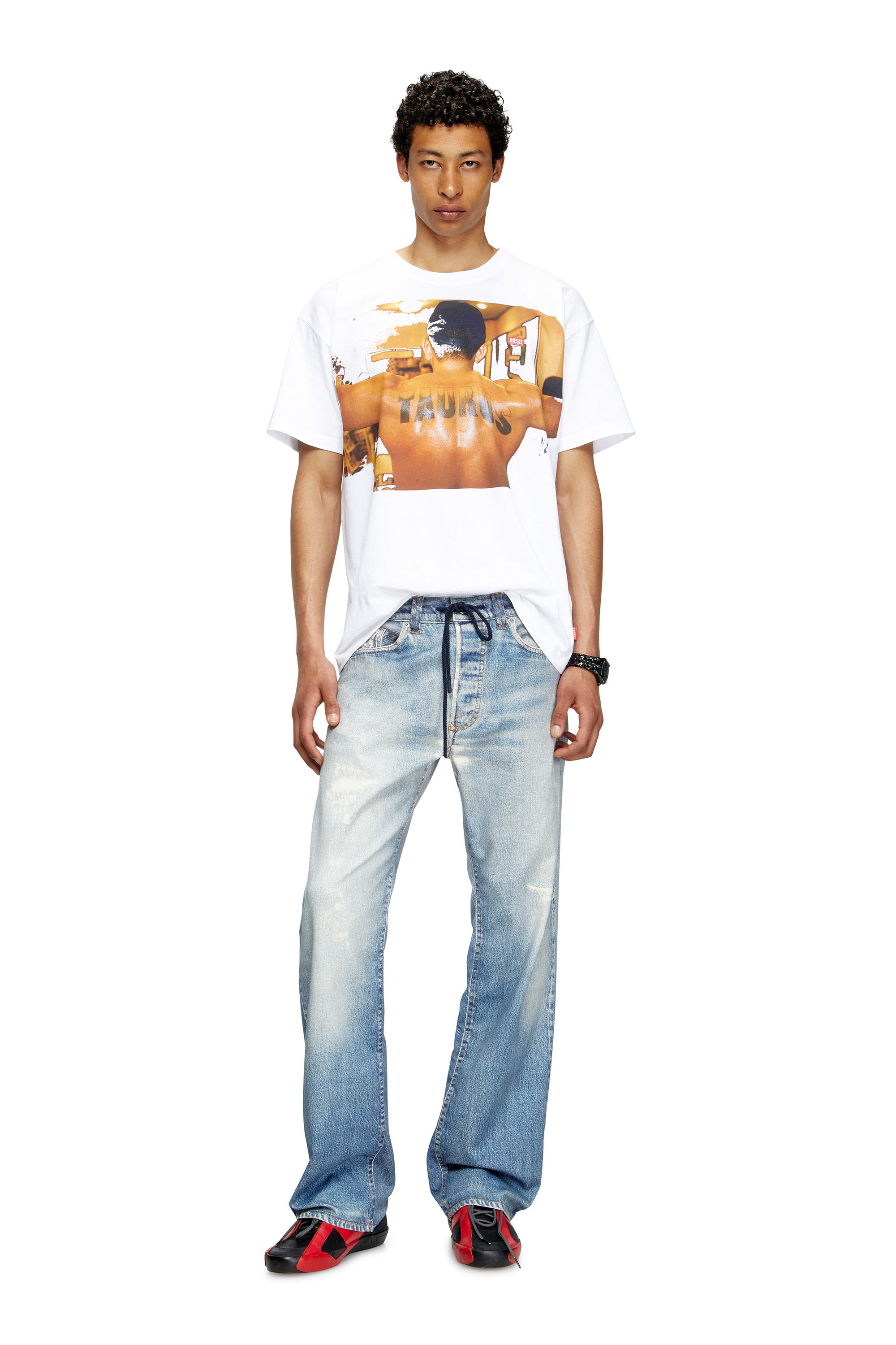 Diesel - PR-T-NORM-TOM25-1, Unisex's T-shirt with graphic print in White - 3