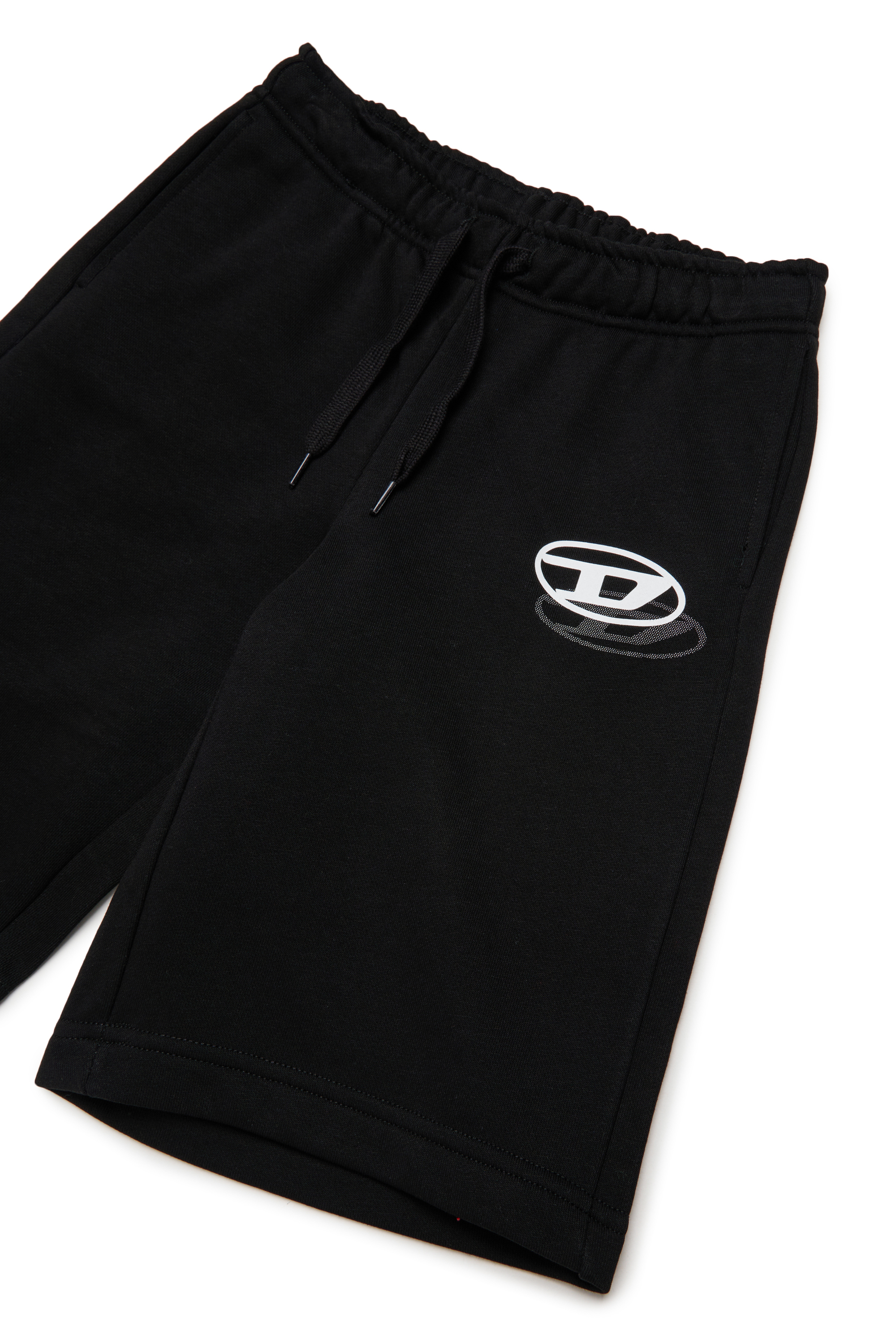 Diesel - PSVALE SHORT, Man's Cotton shorts with shadow logo in Black - 3