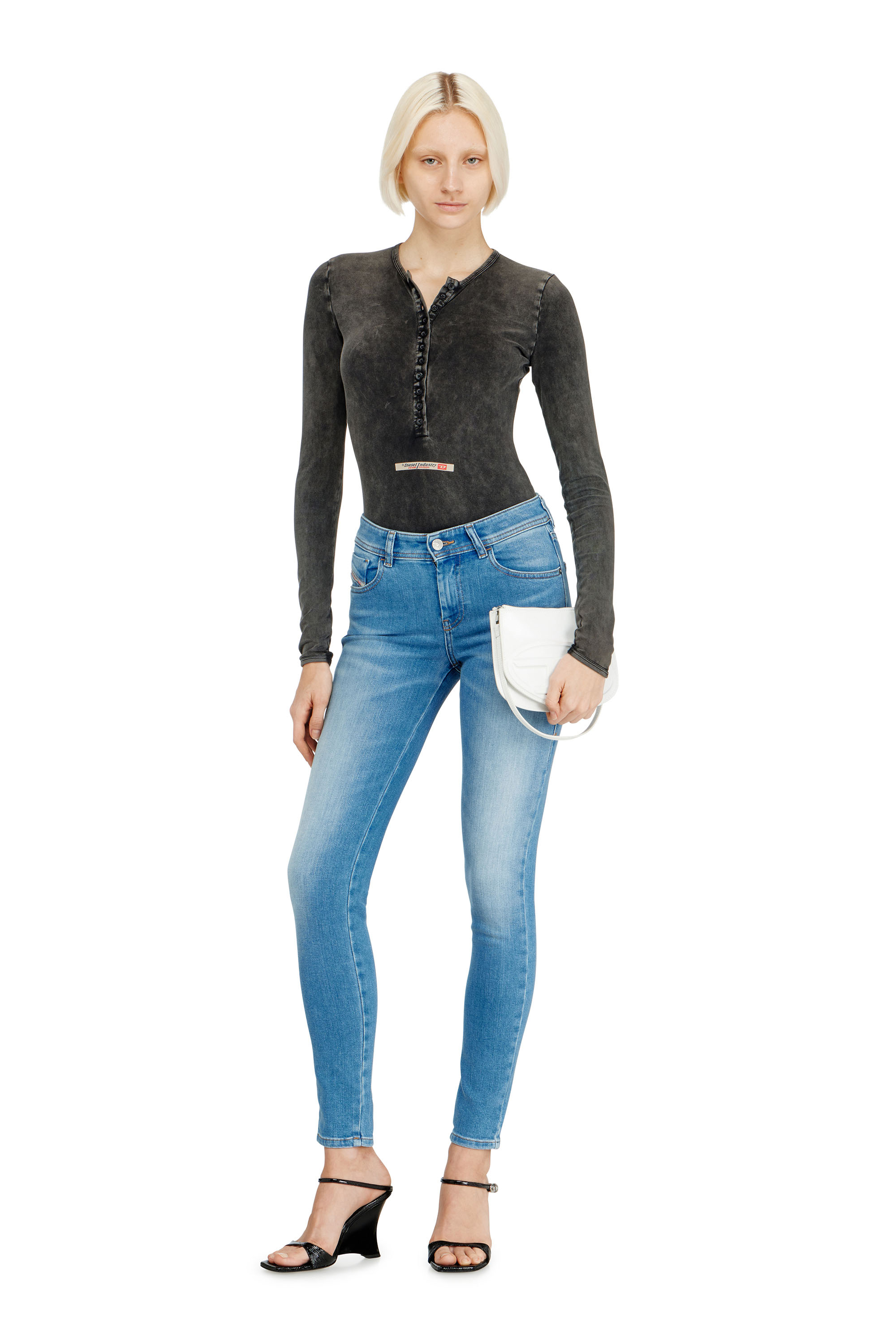 Diesel - Woman's Skinny Jeans 2017 Slandy 09L94, Light Blue - 1