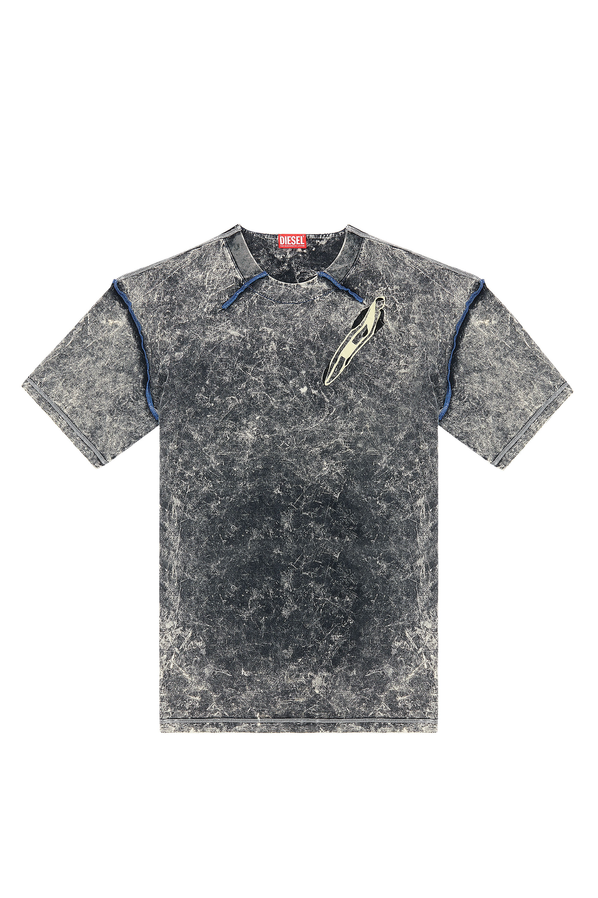 Diesel - T-WASHVOLKK, Black - Image 3