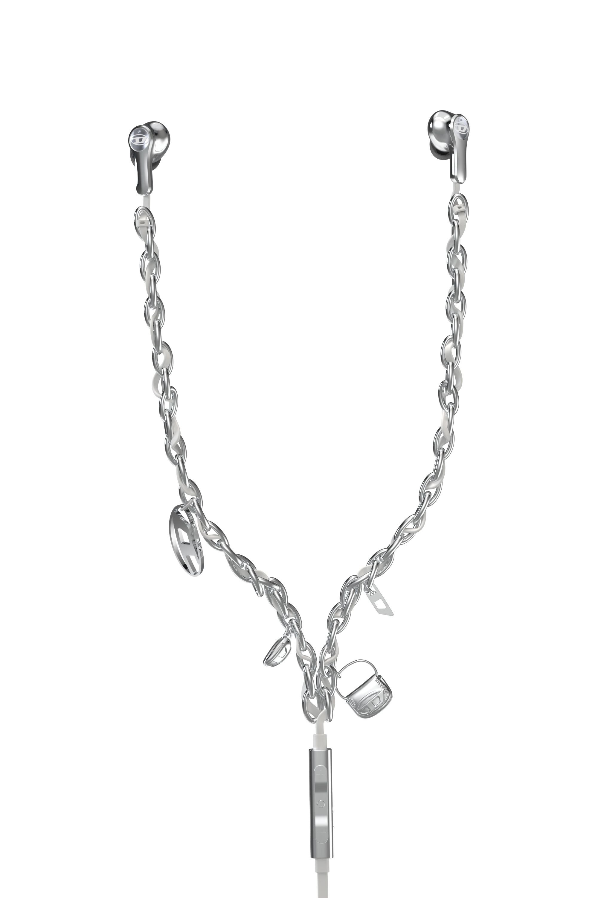 Diesel - 60458  WIRED EARBUDS WIRED EARBUDS, Unisex's Wired Earbuds and charms in Silver - 2