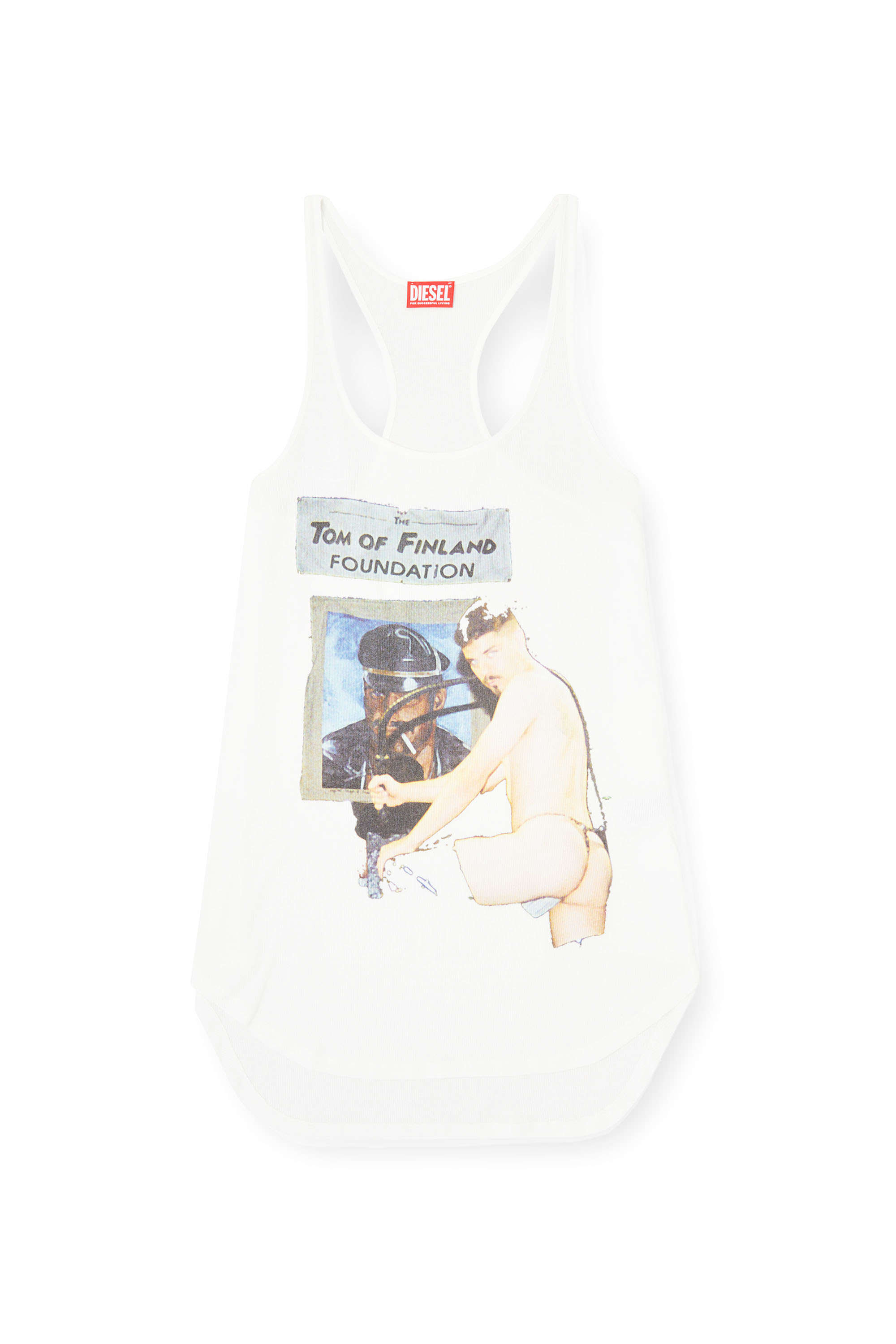Diesel - PR-T-SHANRY-TOM25, Unisex's Tank top with graphic print in White - 4