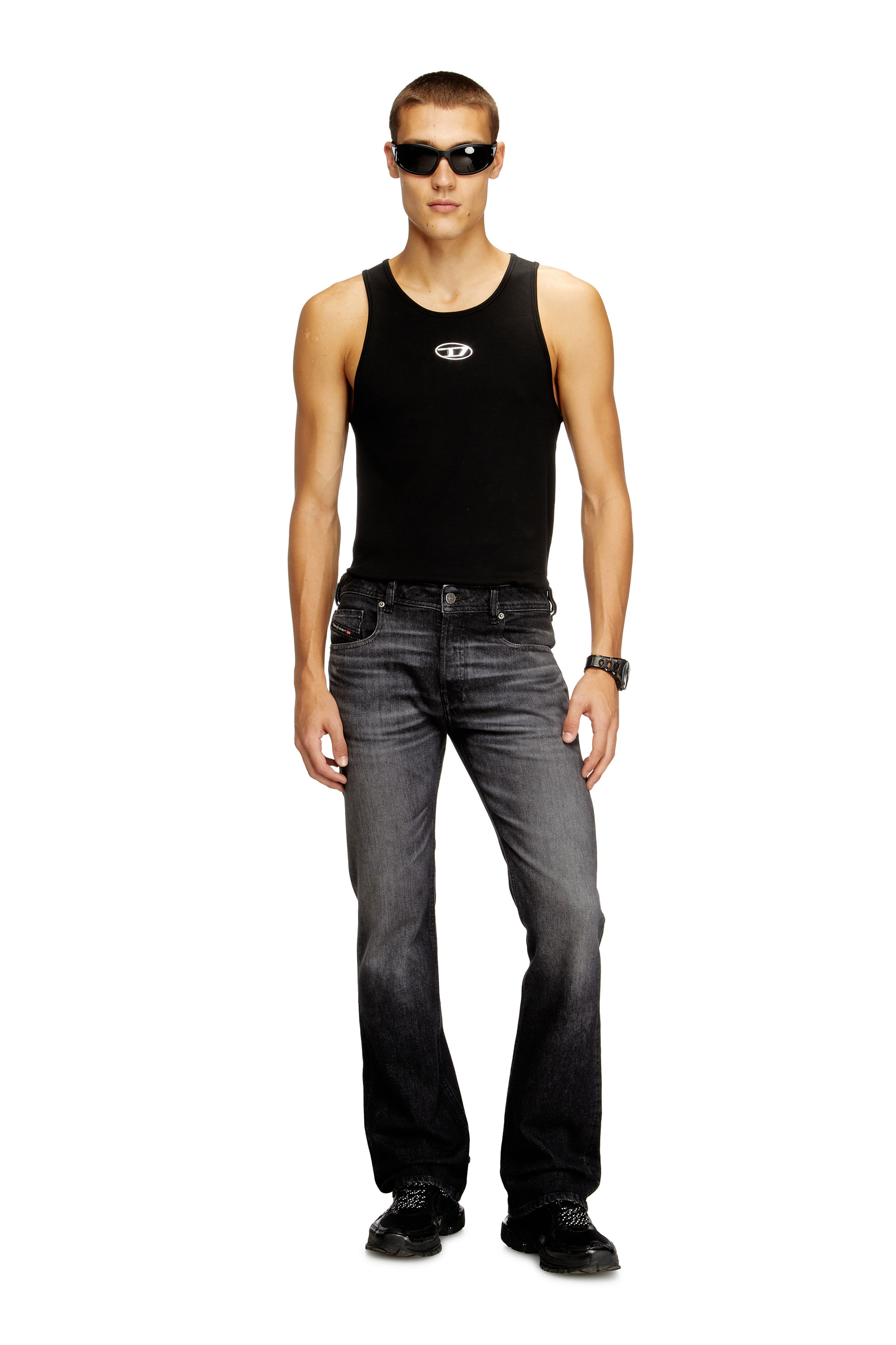 Bootcut Jeans 2007 Zatiny 09N48, Black/Dark grey Diesel - Man's Bootcut Jeans 2007 Zatiny 09N48, Black/Dark grey - 1