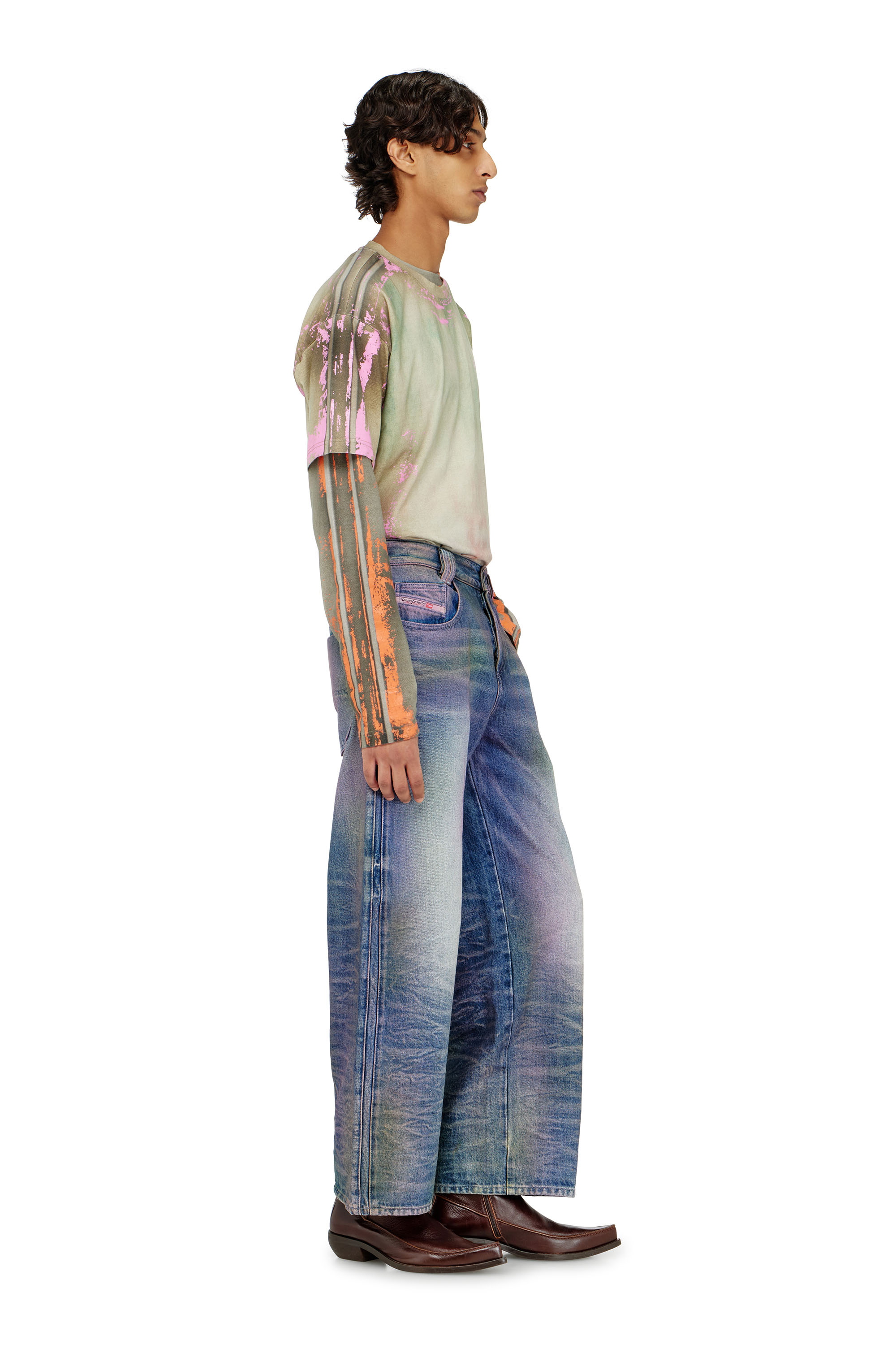 Diesel - Unisex's Relaxed Jeans 1982 D-Hakou 007FW, Medium blue - 4