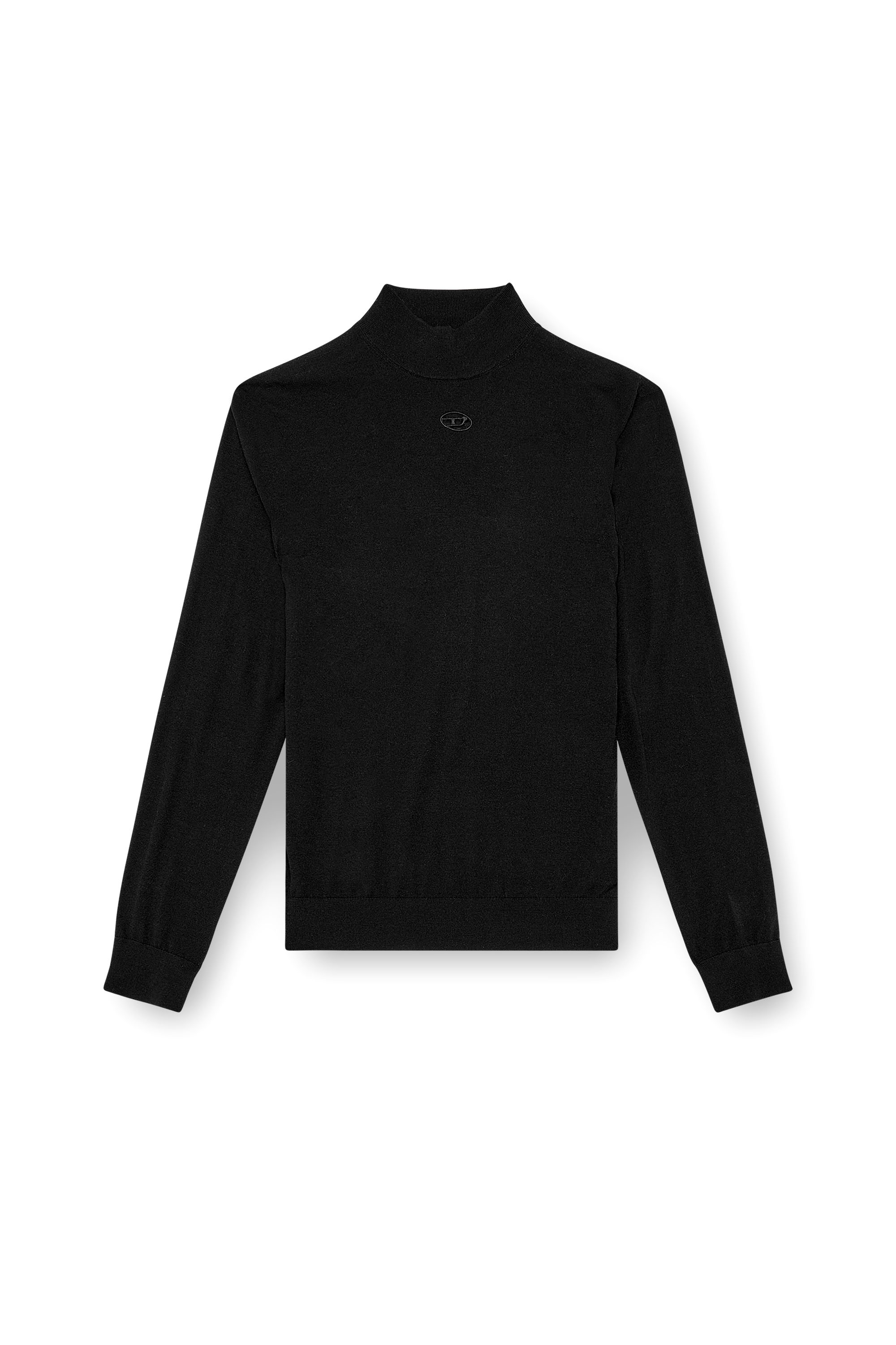 Diesel - K-GIL, Man's Wool turtleneck jumper in Black - 3