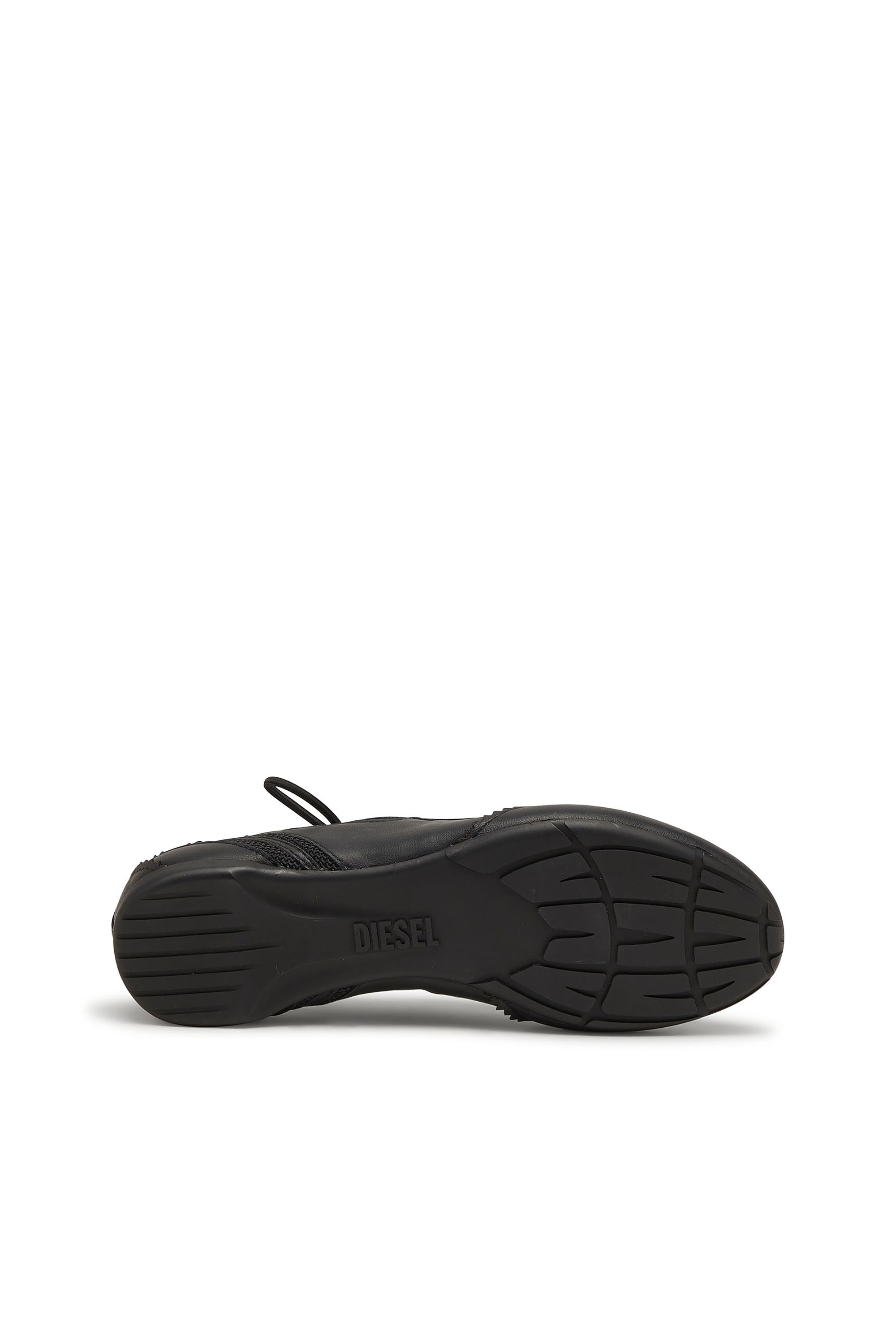 Diesel - D-MILE BALLERINA LACE UP W, Woman's D-Mile-Lace-up ballet flats in leather and mesh in Black - 5
