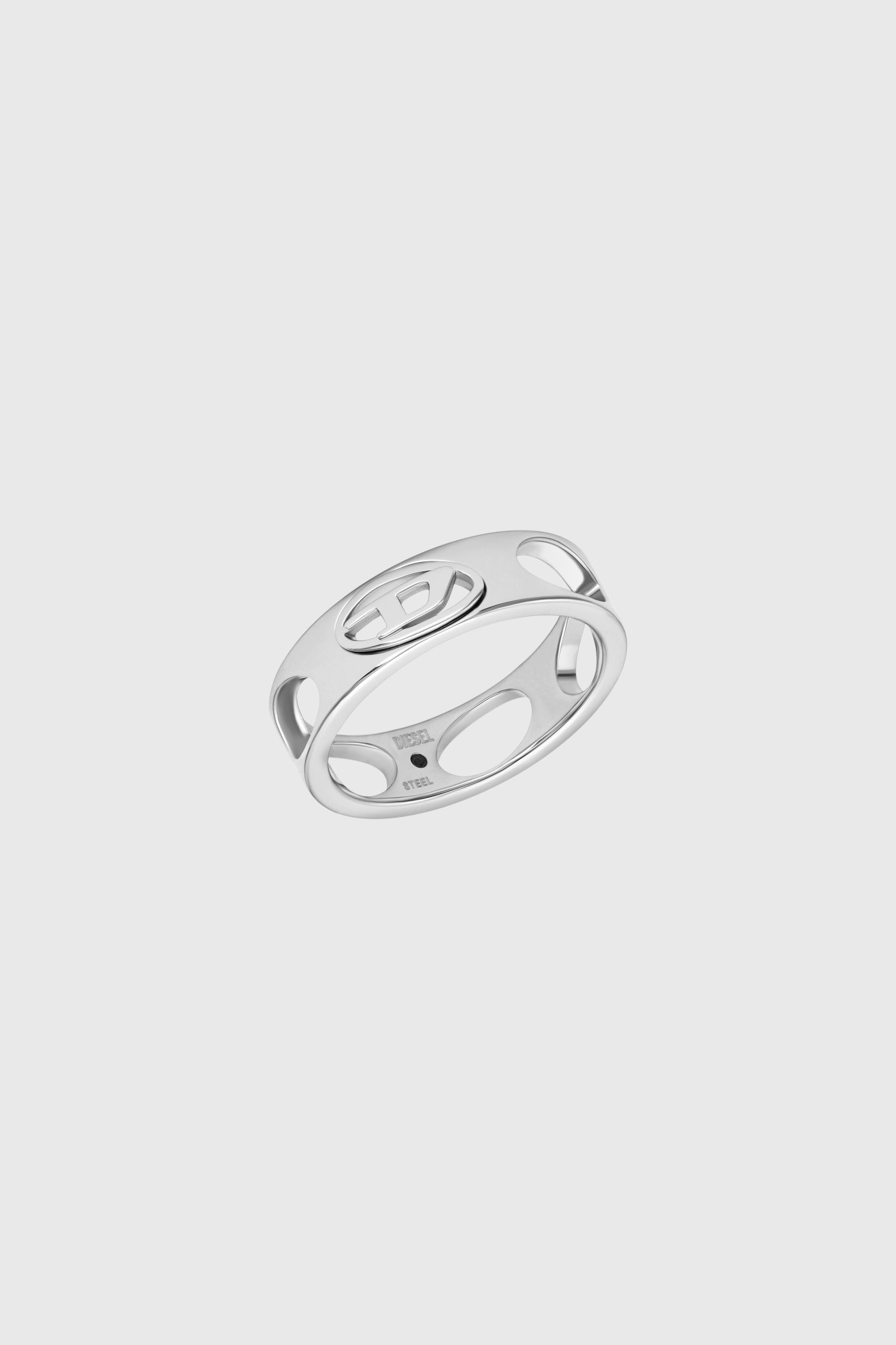 Diesel - DX166540 JEWELLERY, Unisex's Stainless Steel Band Ring in Silver - 1