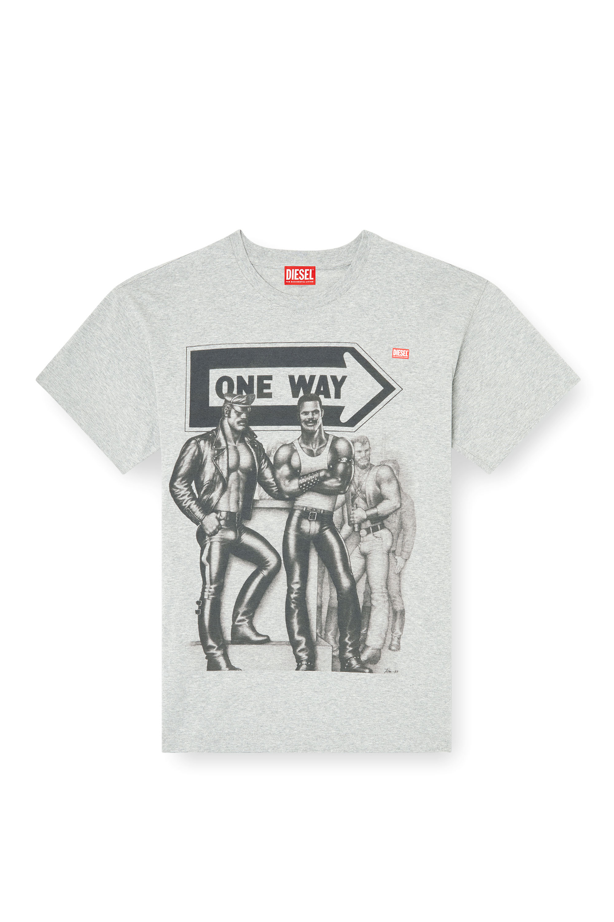 Diesel - PR-T-NORM-TOM25, Unisex's T-shirt with graphic print in Grey - 4