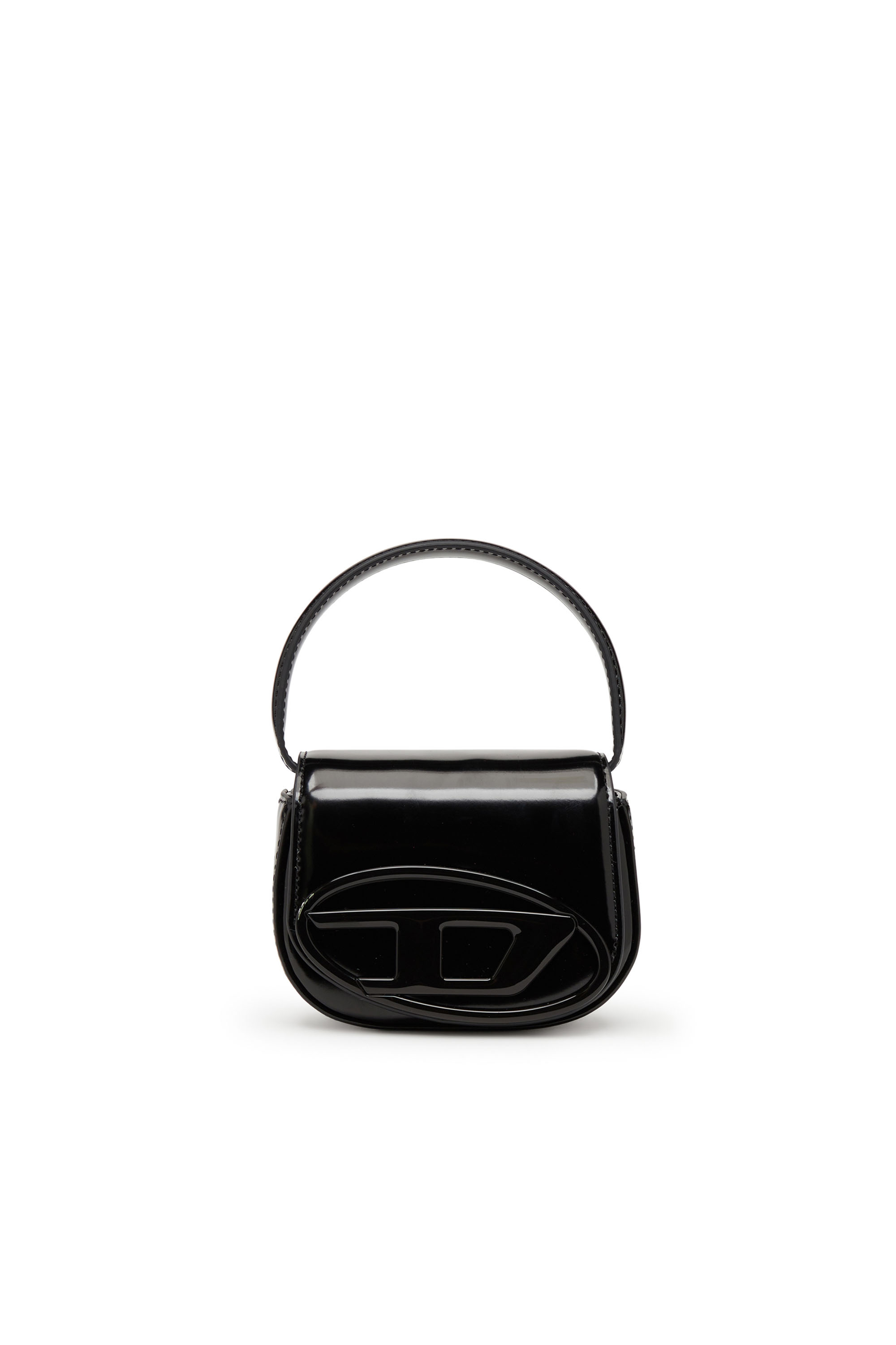 Diesel - 1DR-XS-S, Woman's 1DR-XS-S-Iconic mini bag in mirrored leather in Black - 1