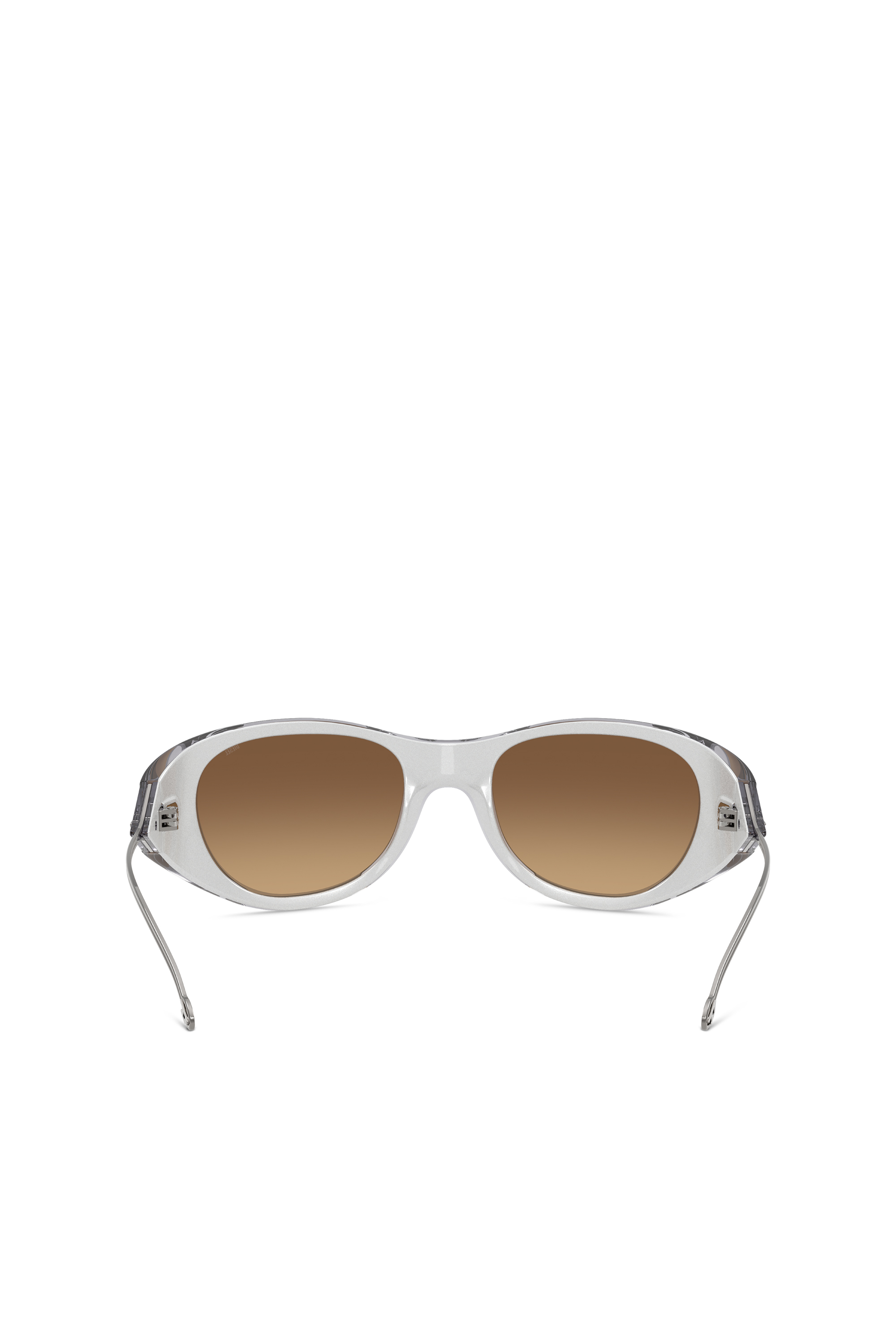 Diesel - 0DL3003, Unisex's Iconic oval sunglasses in Light Grey - 3