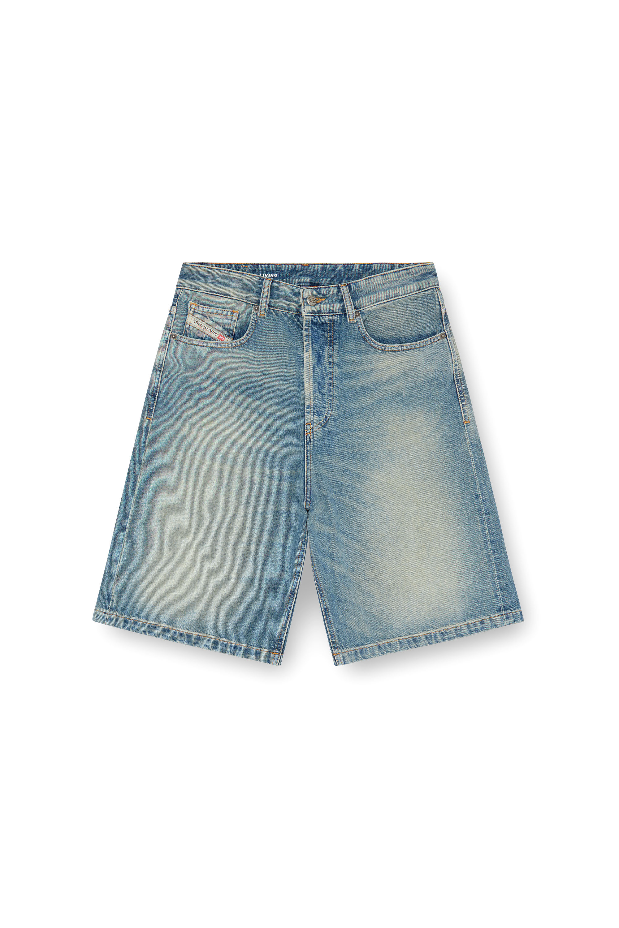 Diesel - DE-SIRE-SHORT, Woman's Denim shorts in Light Blue - 3