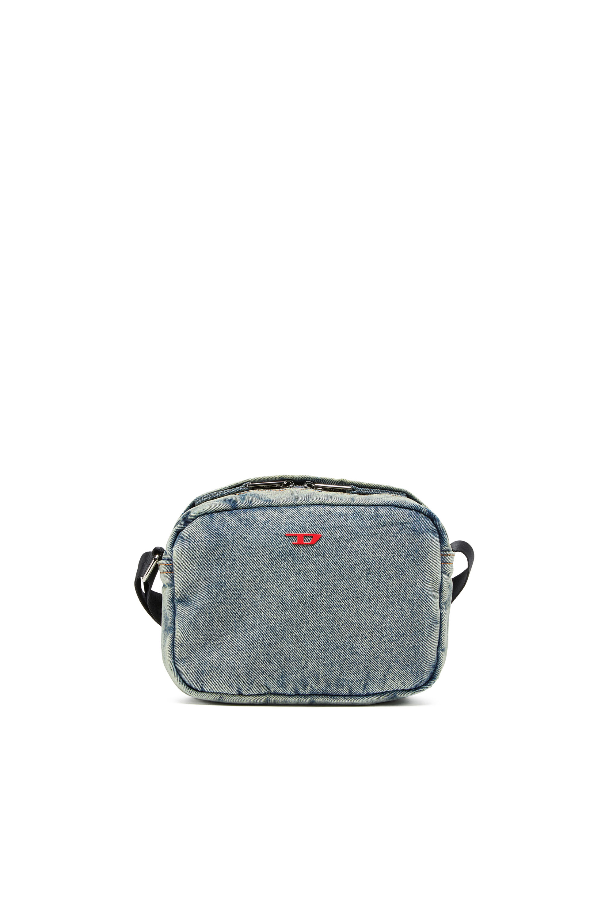 Diesel - RAVE CAMERA BAG X, Man's Rave-Camera bag in solarised denim in Blue - 1