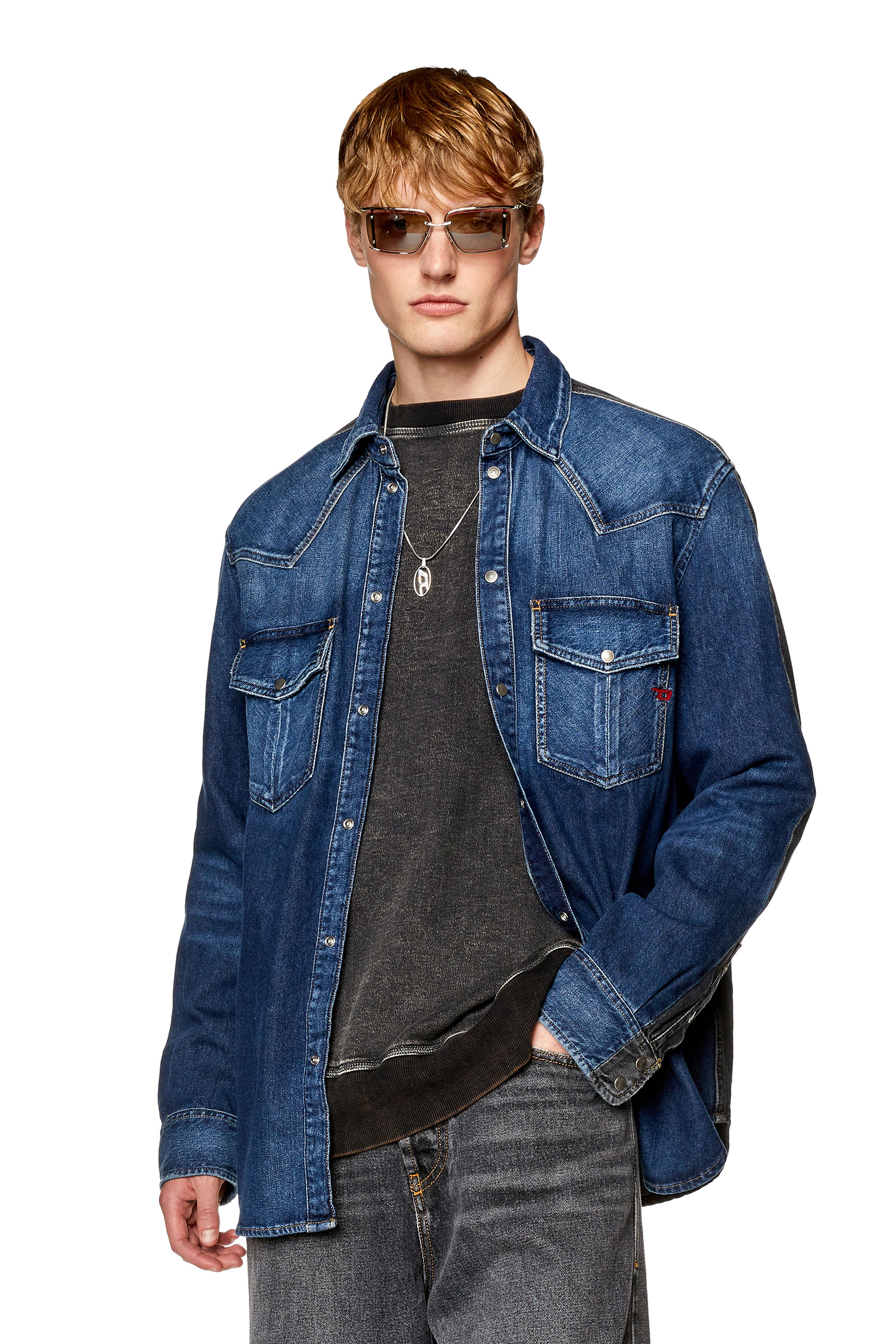 Diesel - D-OCEAN-S, Black/Blue - Image 1