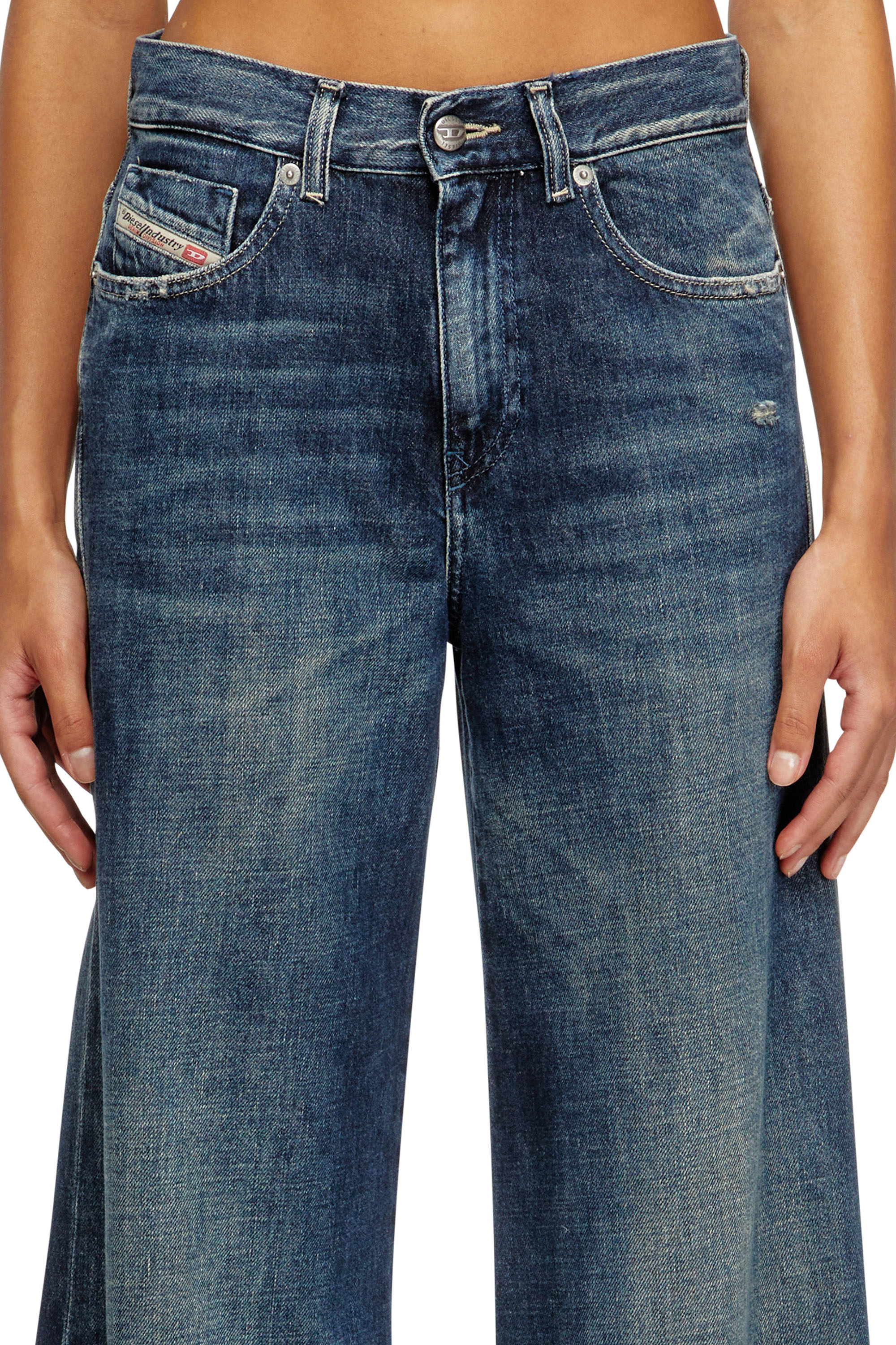Flare Jeans 1978 D-Akemi 09N70, Dark Blue Diesel - Woman's Flare Jeans 1978 D-Akemi 09N70, Dark Blue - 5
