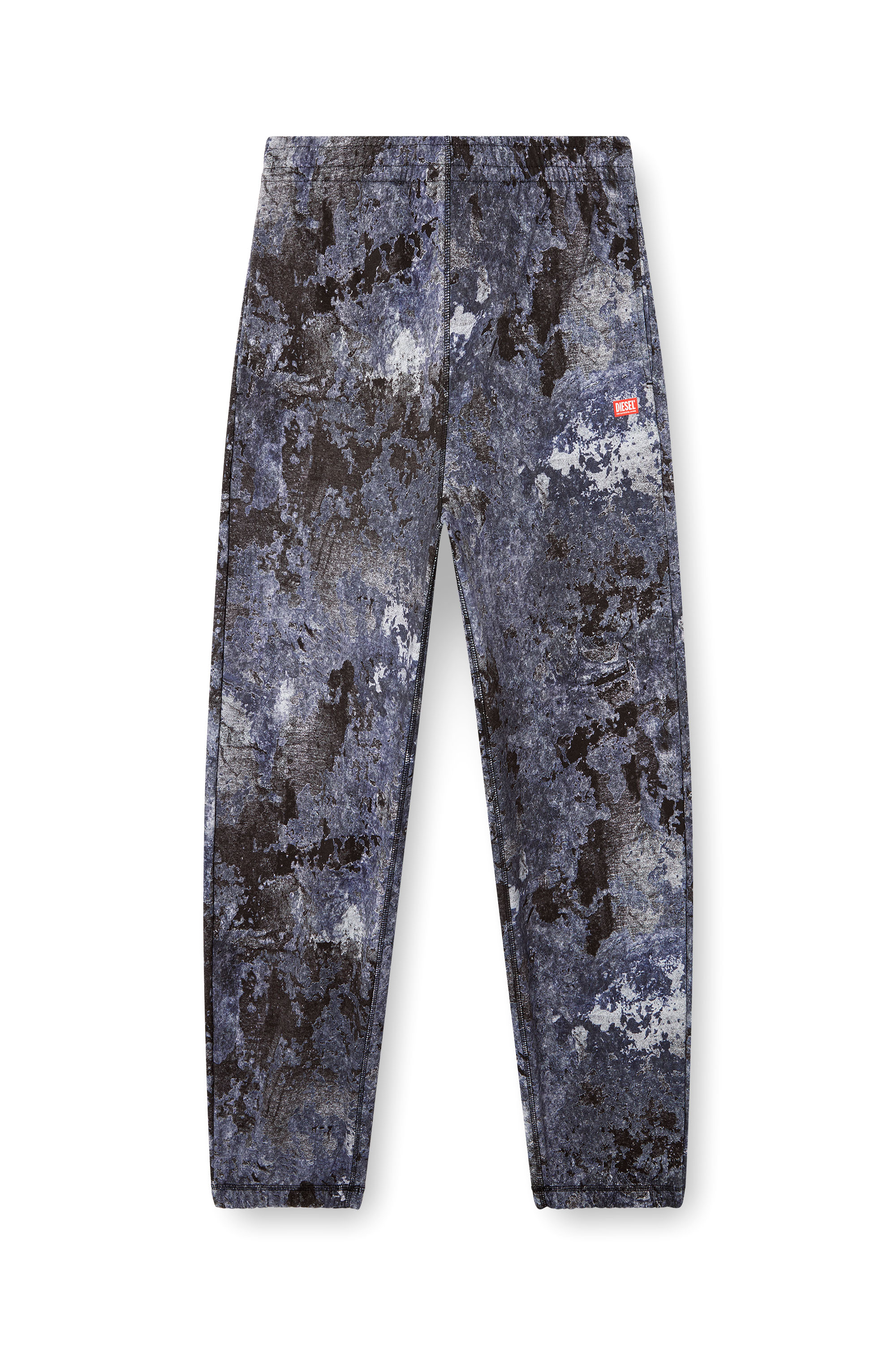 Diesel - P-MARKY-R2, Man's Sweatpants with marble wash treatment in Blue - 3