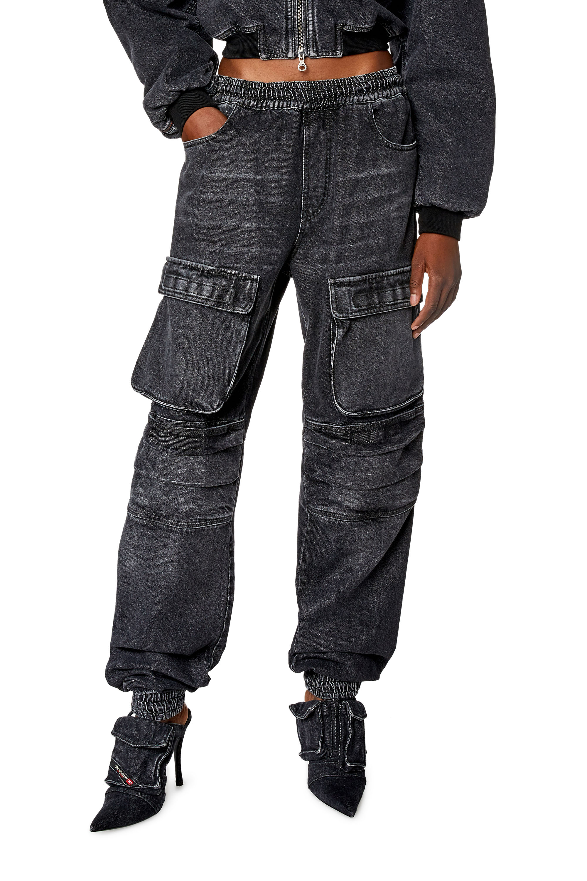 Diesel - Straight Jeans D-Mirt 0HLAA, Black/Dark grey - Image 2