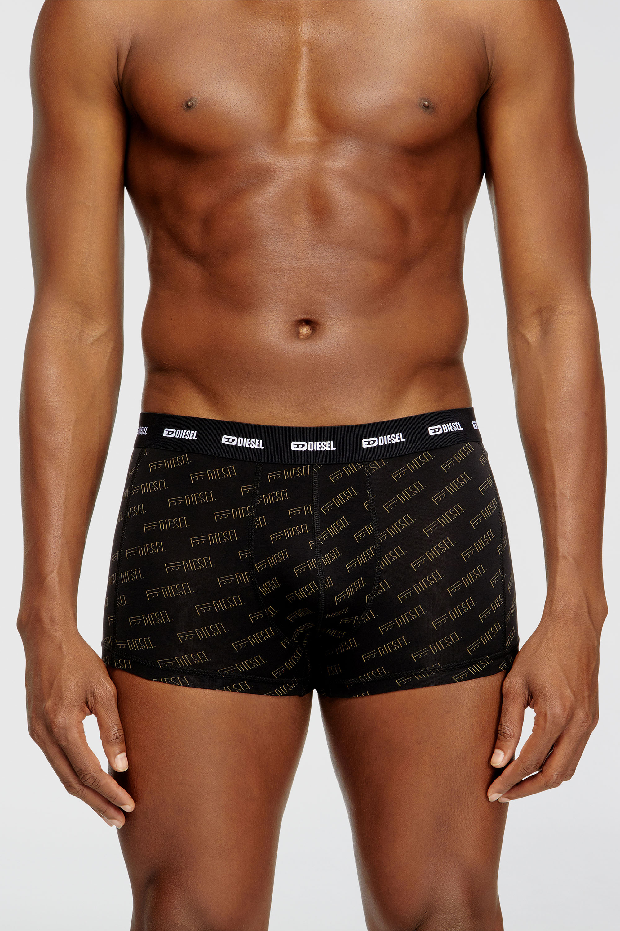Diesel - DAMIEN-UTLT-3PACK, Man's Three-pack boxer briefs with stylised logo in Black - 2