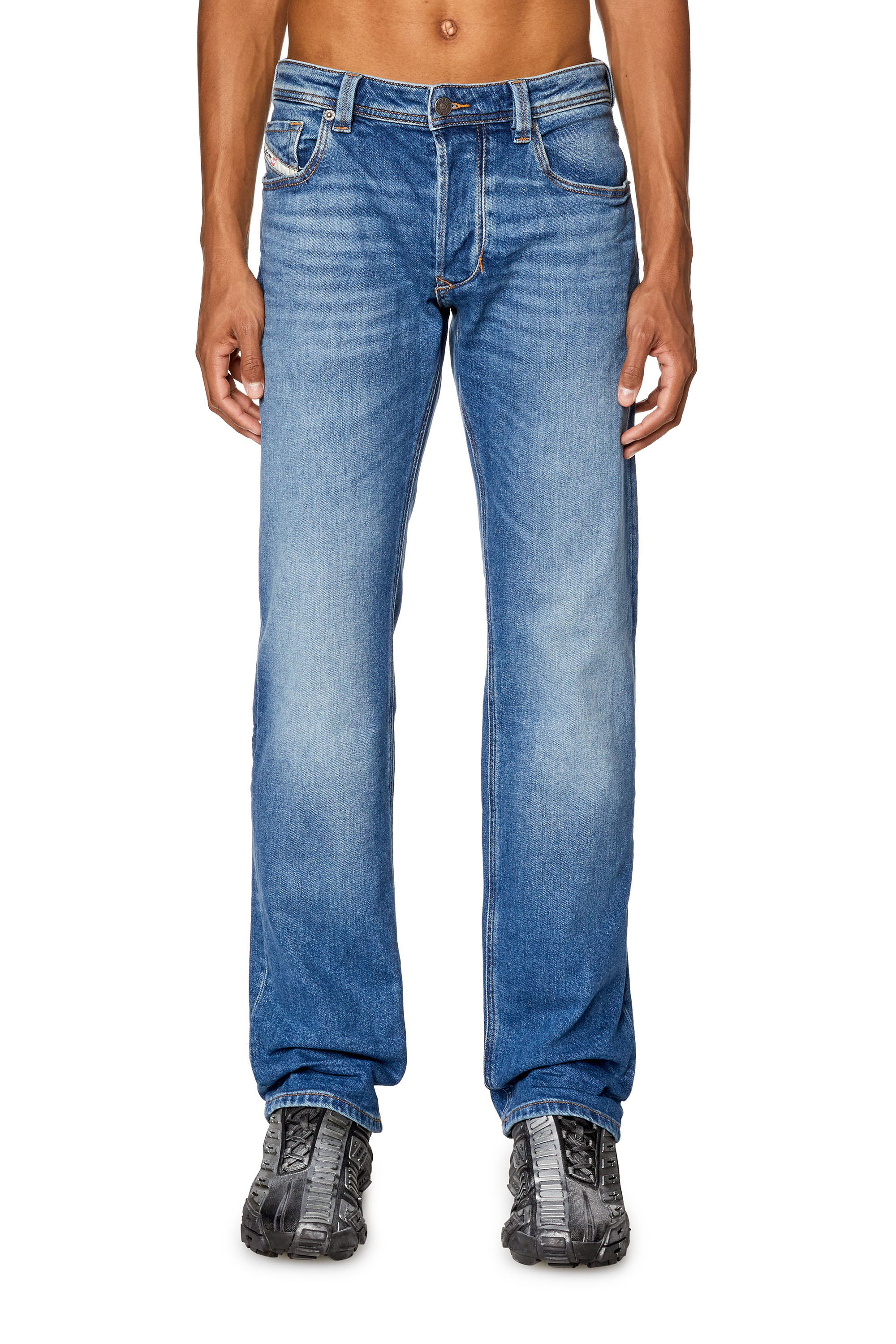 Diesel - Straight Jeans 1985 Larkee 0ENAT, Medium blue - Image 2