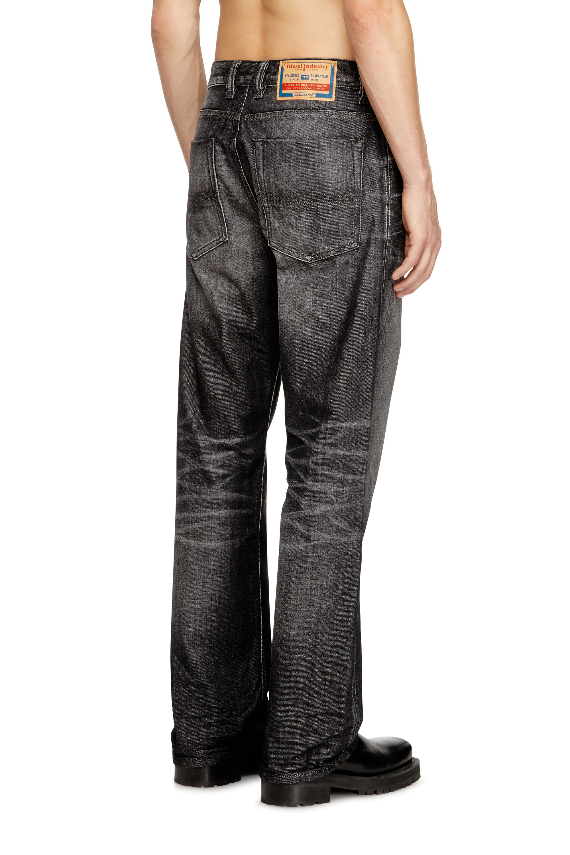 Diesel - Man's Relaxed Jeans 1980 D-Eeper 09M63, Black/Dark grey - 4