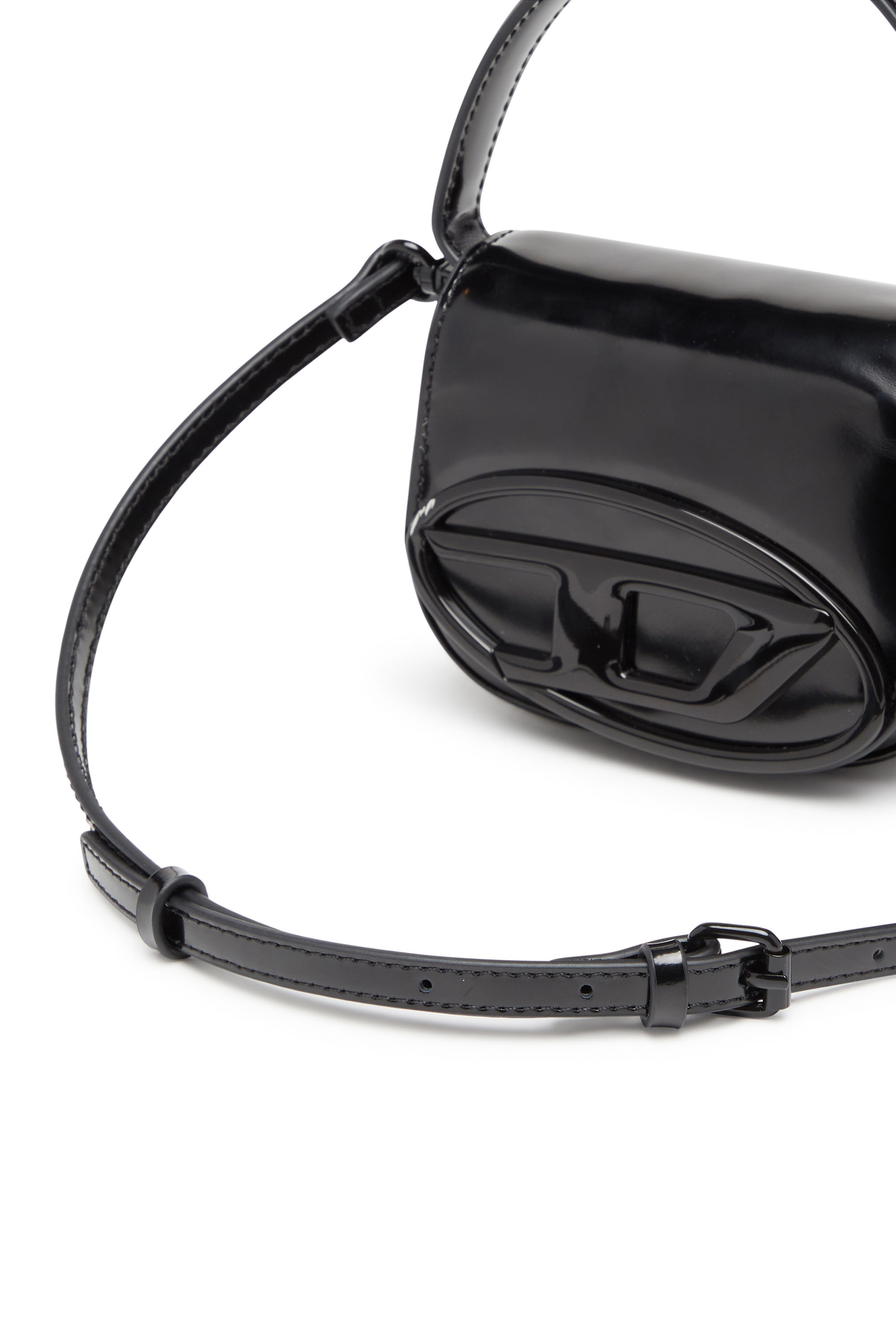 Diesel - 1DR-XS-S, Woman's 1DR-XS-S-Iconic mini bag in mirrored leather in Black - 5