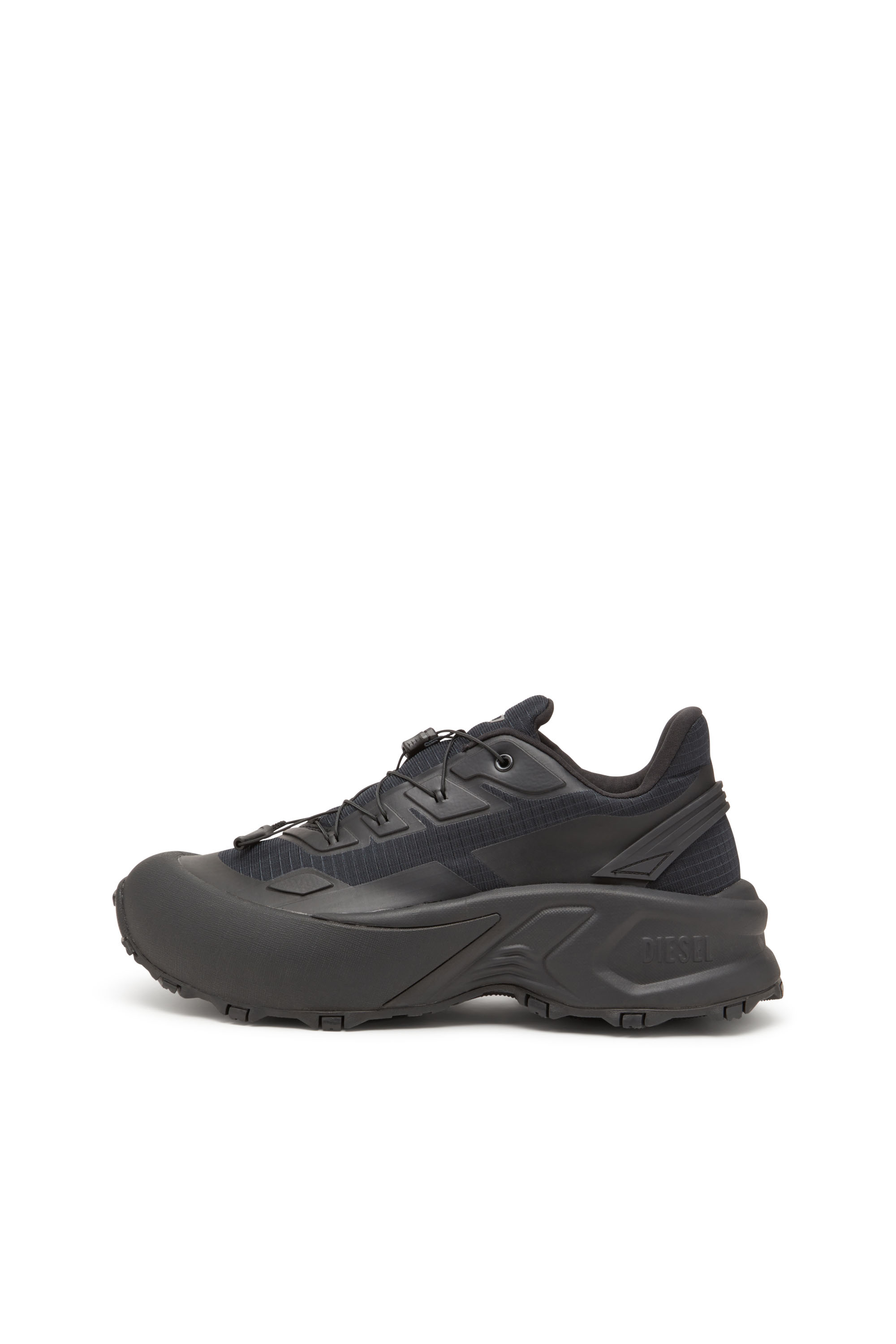 Diesel - D-CAGE RUNNER, Man's D-Cage Runner-Sneakers in TPU-trimmed ripstop in Black - 8