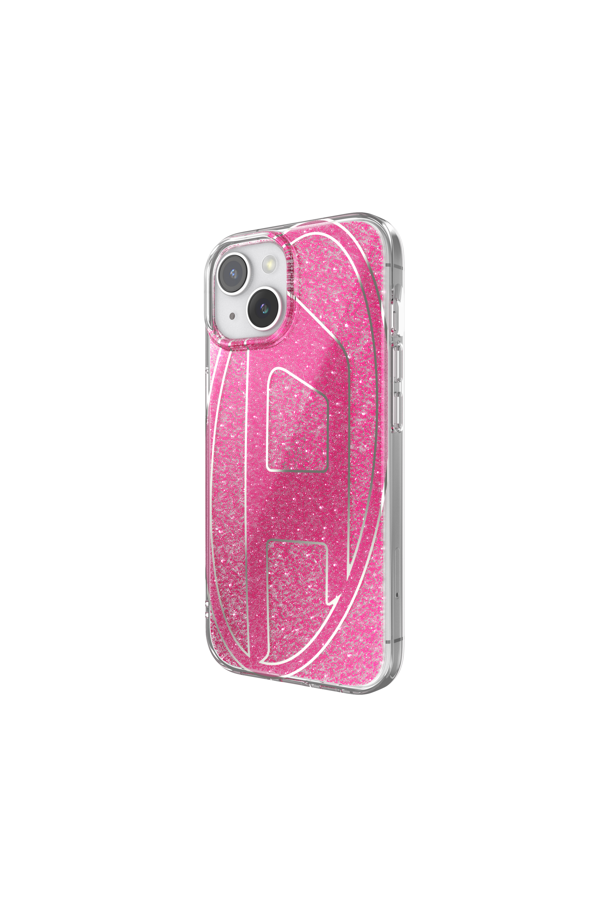 Diesel - 60035 AOP CASE, Unisex's Glitter Case for iP 15 in Pink - 4