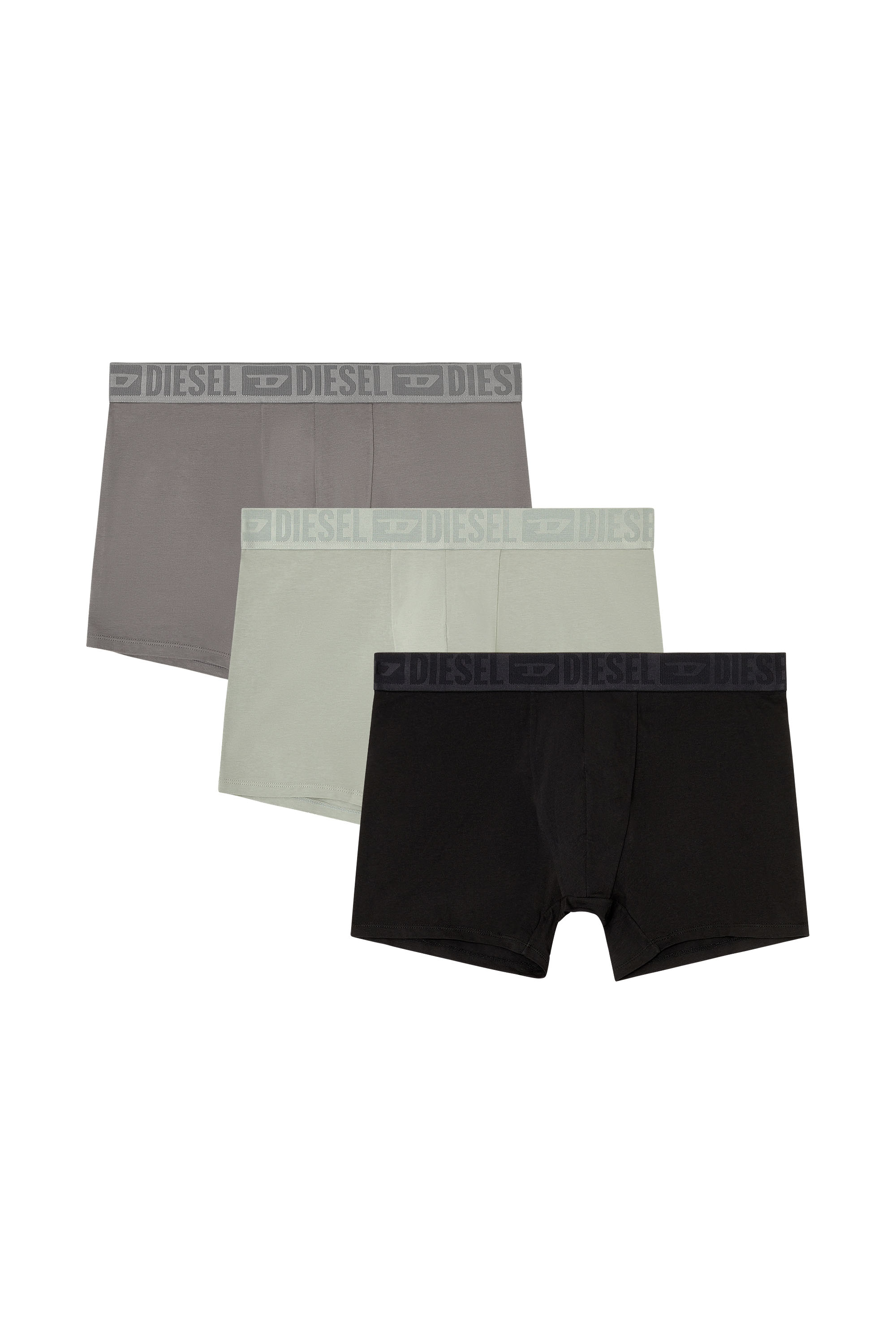 Diesel - SEBASTIAN-D-CORE-3PACK, Man's Three-pack boxer briefs in stretch cotton in Black/Grey - 1