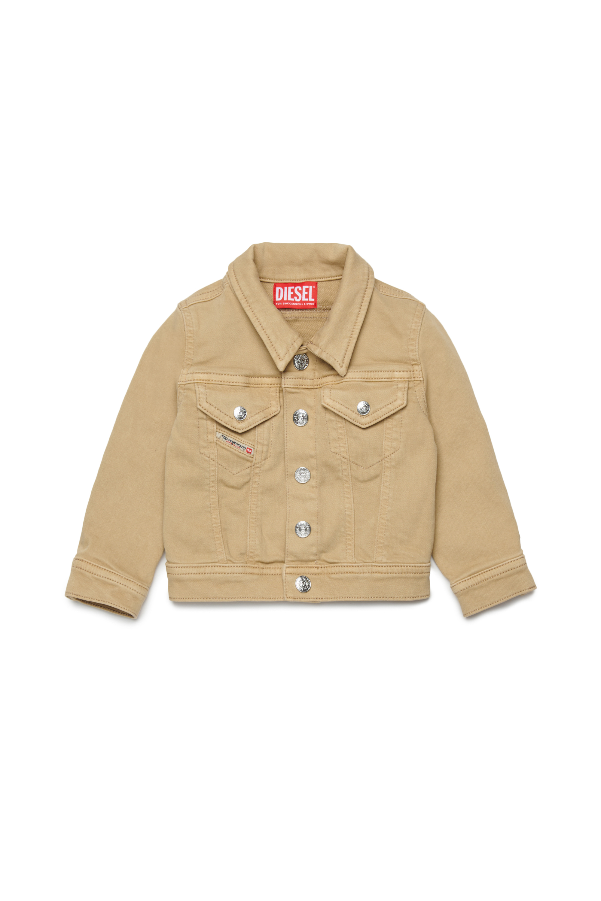 Diesel - JAROMYB JJJ, Unisex's JoggJeans jacket with chest pockets in Light Brown - 1