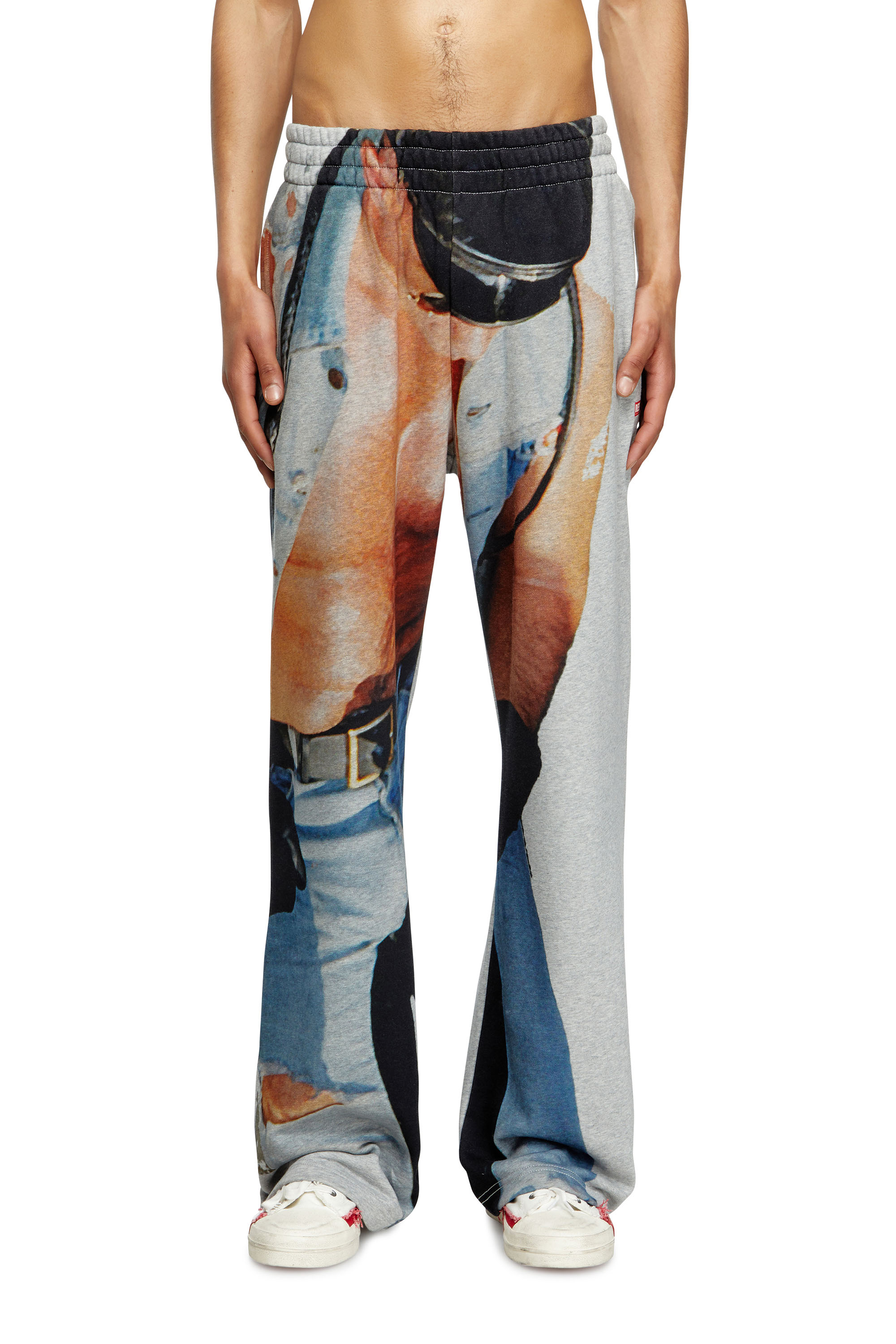 Diesel - PR-P-MARTAINS-TOM25, Unisex's Sweatpants with graphic print in Grey - 1