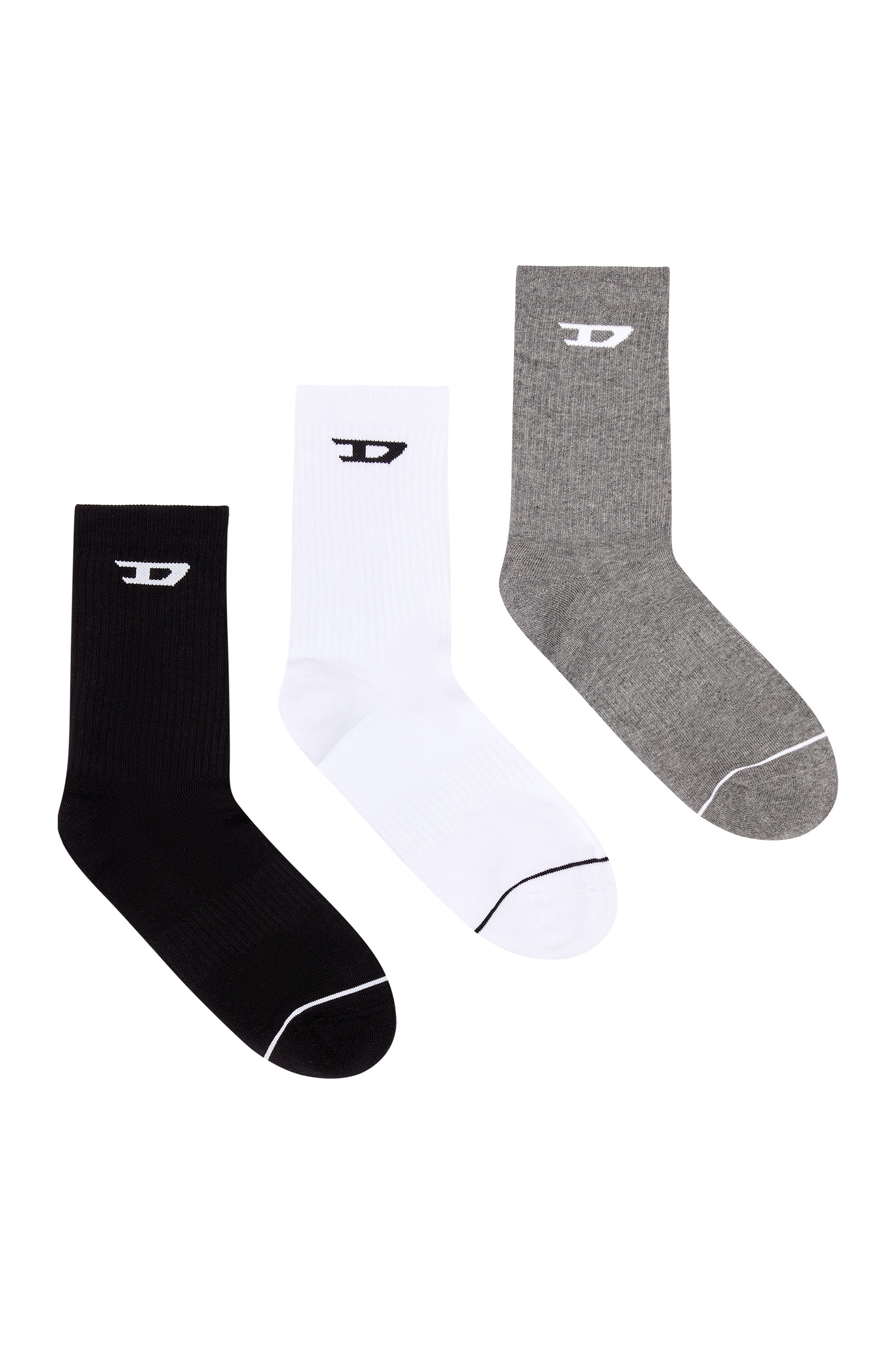 SKM-RAY-THREEPACK, Grey/White - Socks
