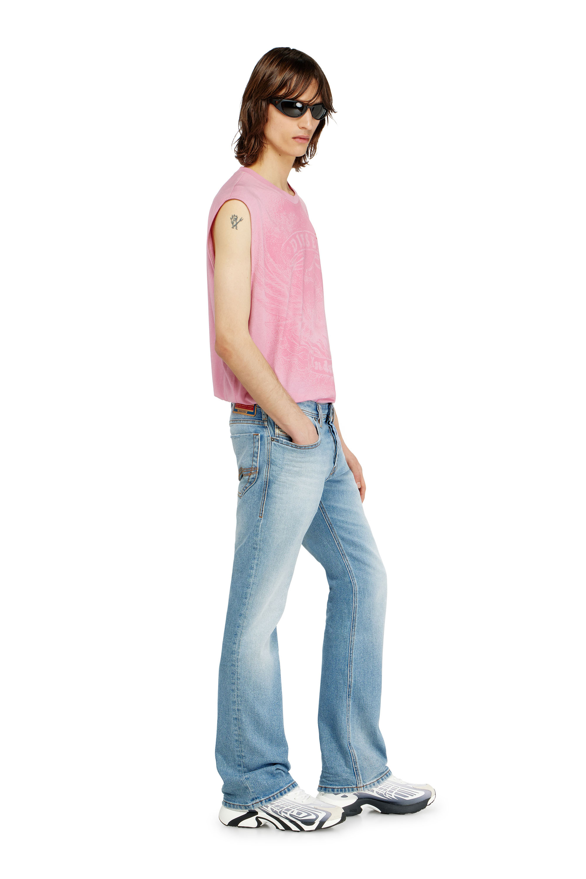 Diesel - Man's Bootcut Jeans 2007 Zatiny 0DBDV, Light Blue - 2