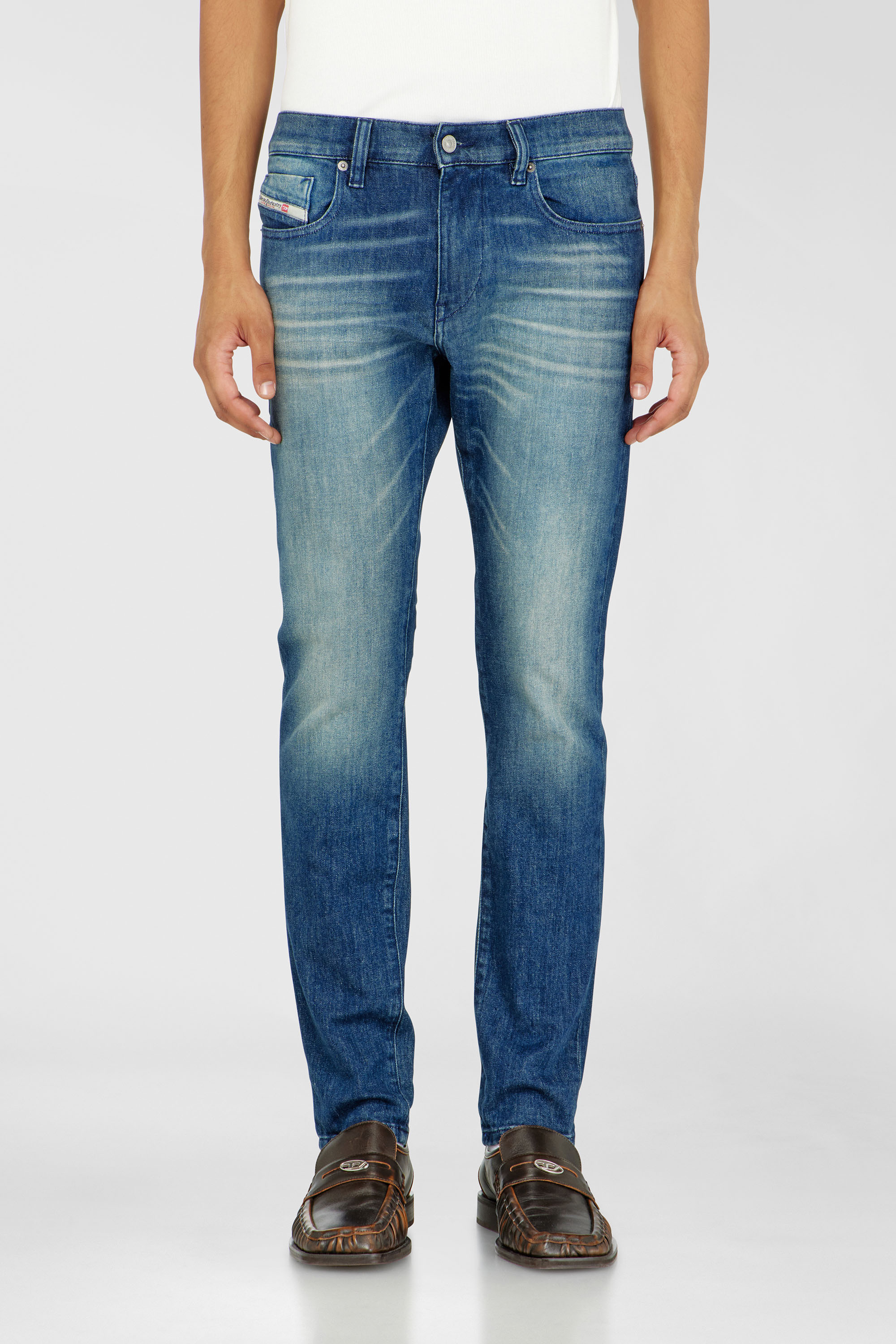 Diesel - Man's Slim Jeans 2019 D-Strukt 0KBBR, Dark Blue - 1