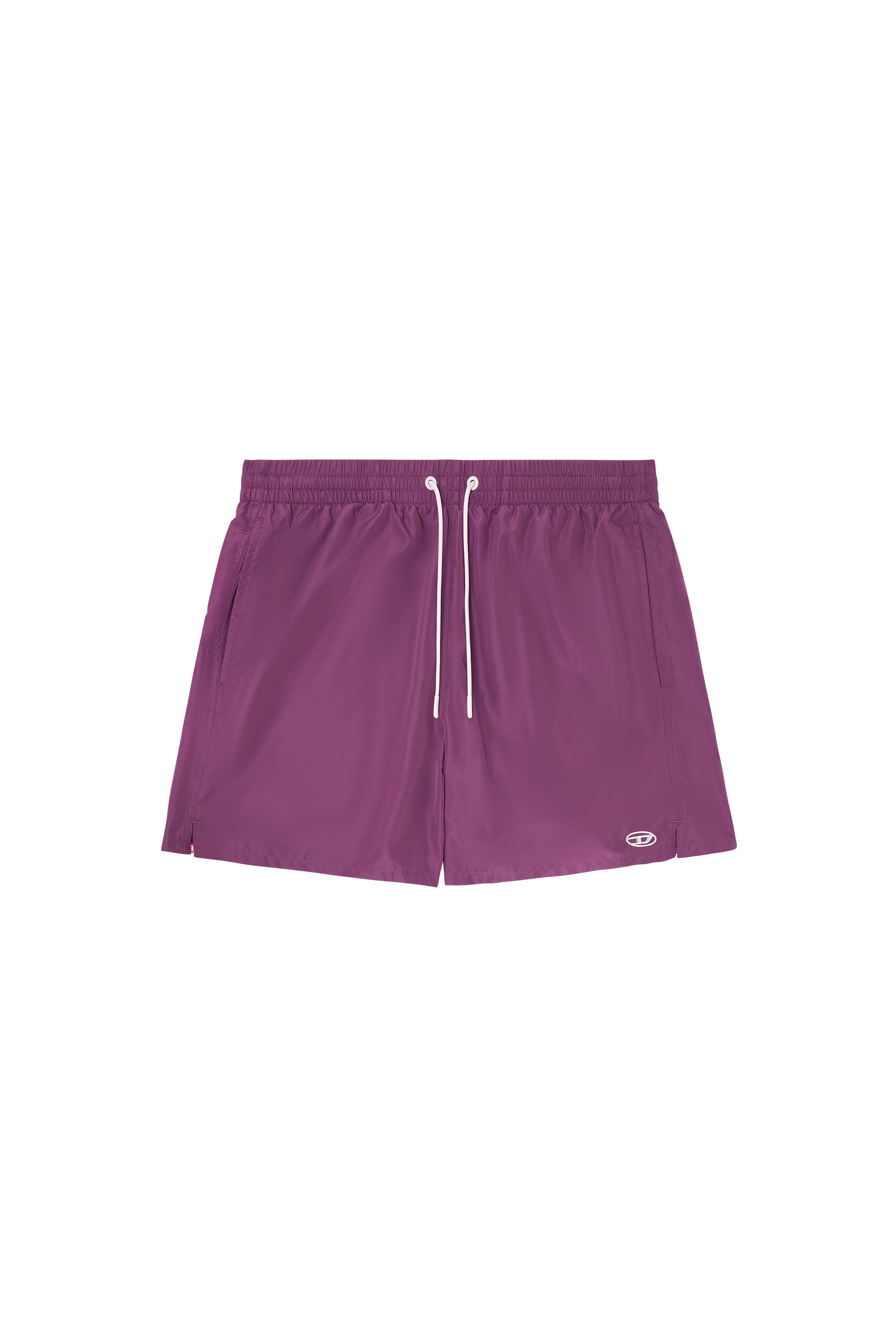 Diesel - GEORGE-41-UTLT, Man's Swim shorts with metallic Oval D logo in Violet - 3