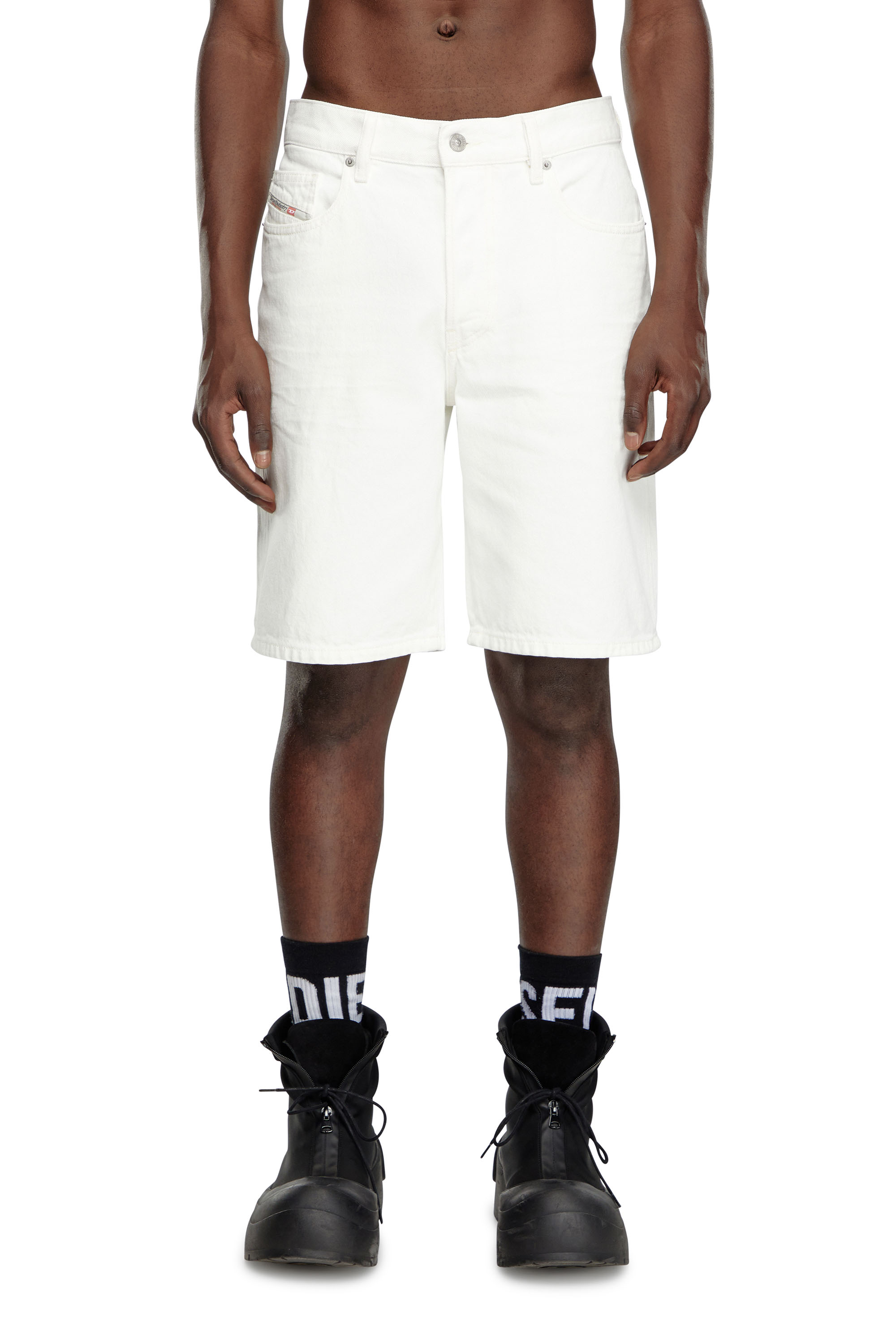 Diesel - REGULAR-SHORT, Man Denim shorts in White - Image 2