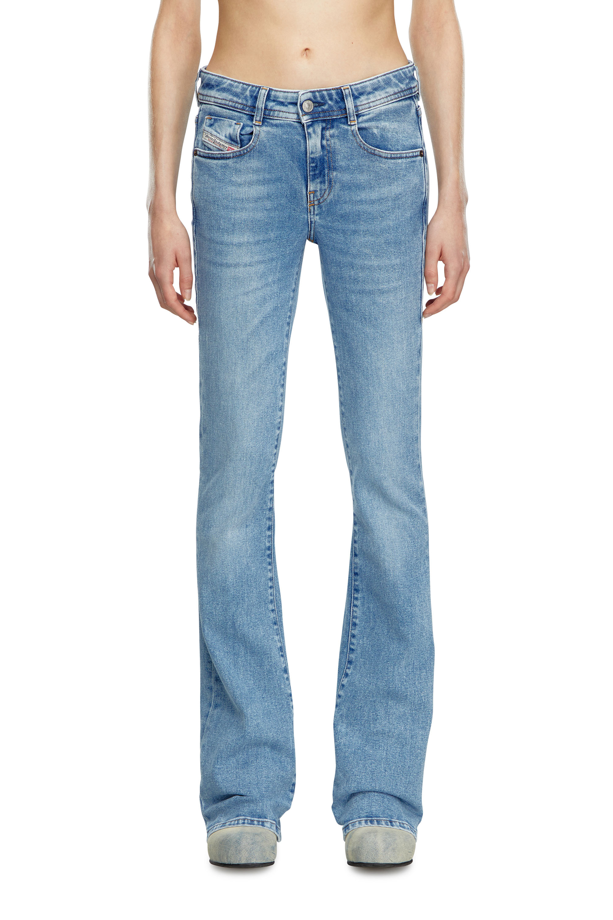 Bootcut and Flare Jeans 1969 D-Ebbey 9B92L, Light Blue - Jeans