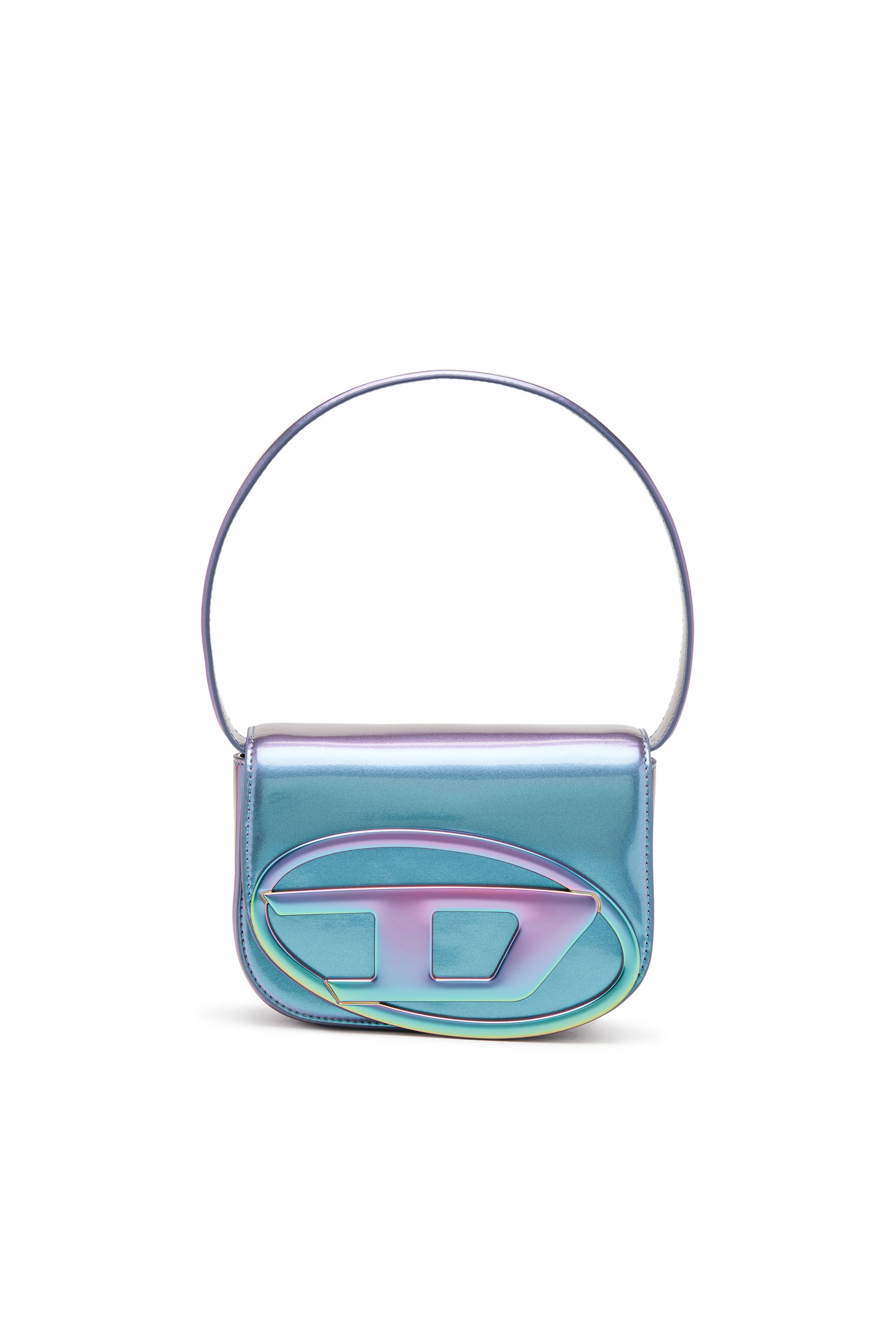 Diesel - 1DR, Woman's 1DR-Iconic shoulder bag with iridescent effect in Azure - 7