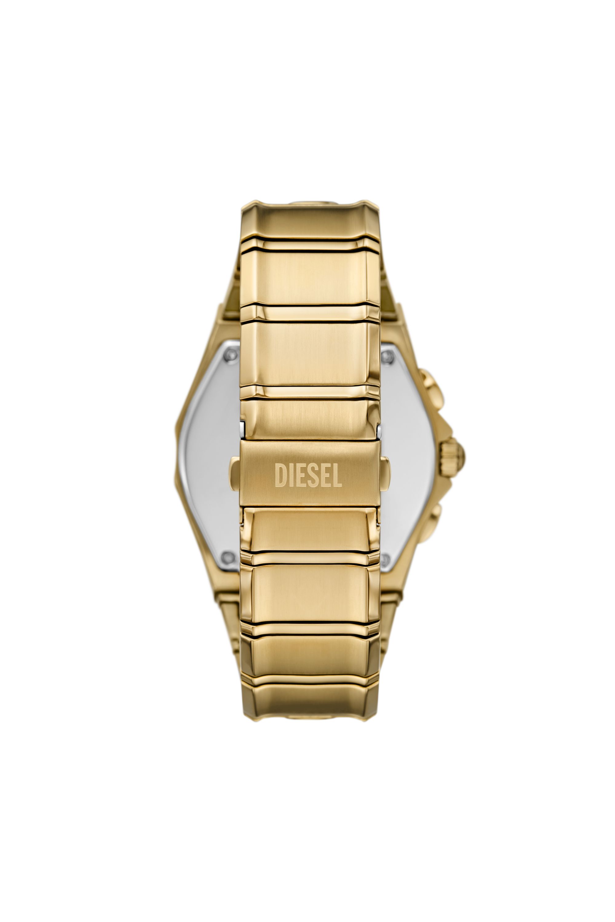 Diesel - DZ4695 WATCH, Man's D-Curve gold-tone stainless steel watch in Gold - 2