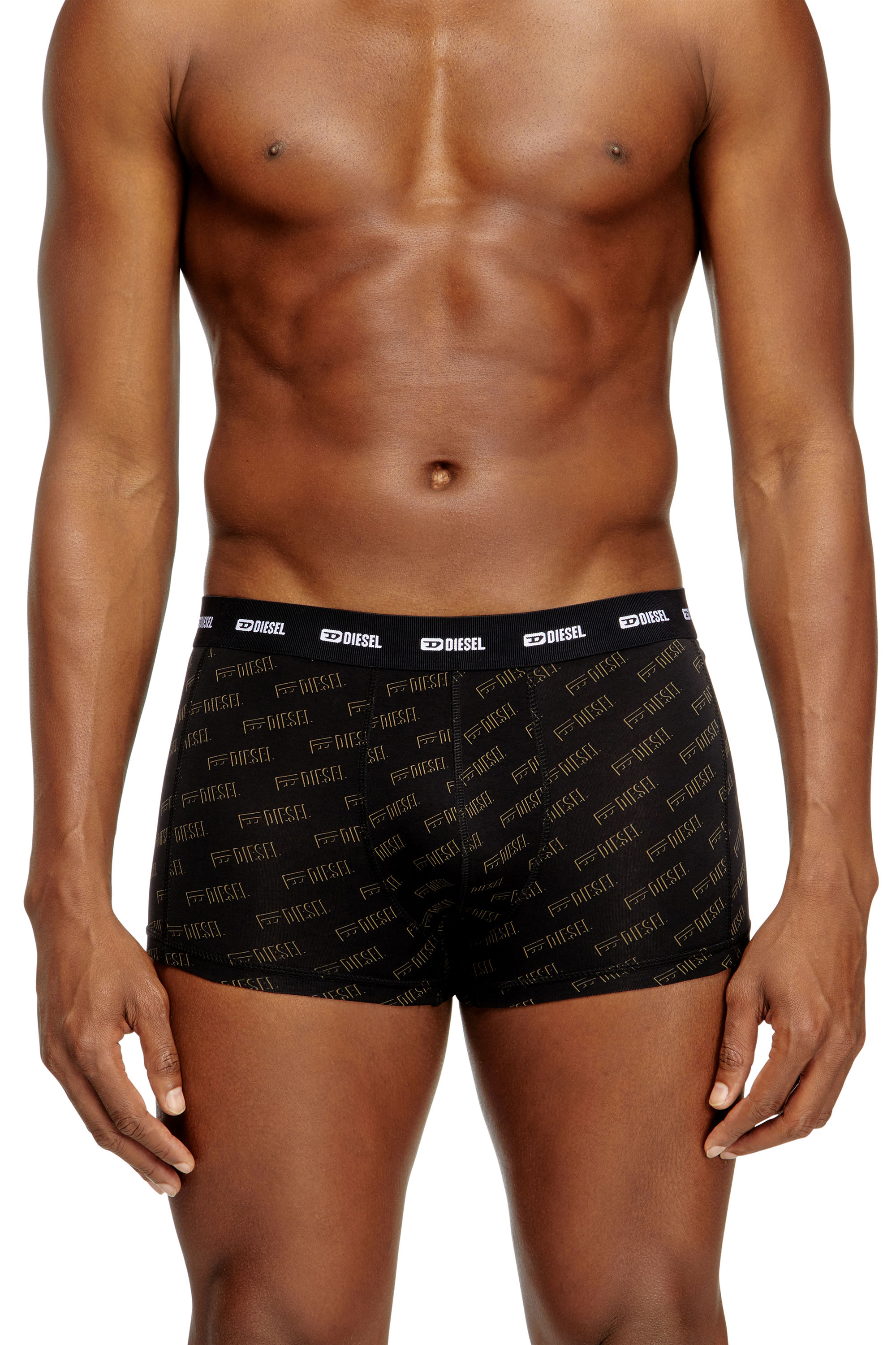Diesel - DAMIEN-UTLT-3PACK, Man's 3-pack boxer briefs with stylised logo in Black - 1