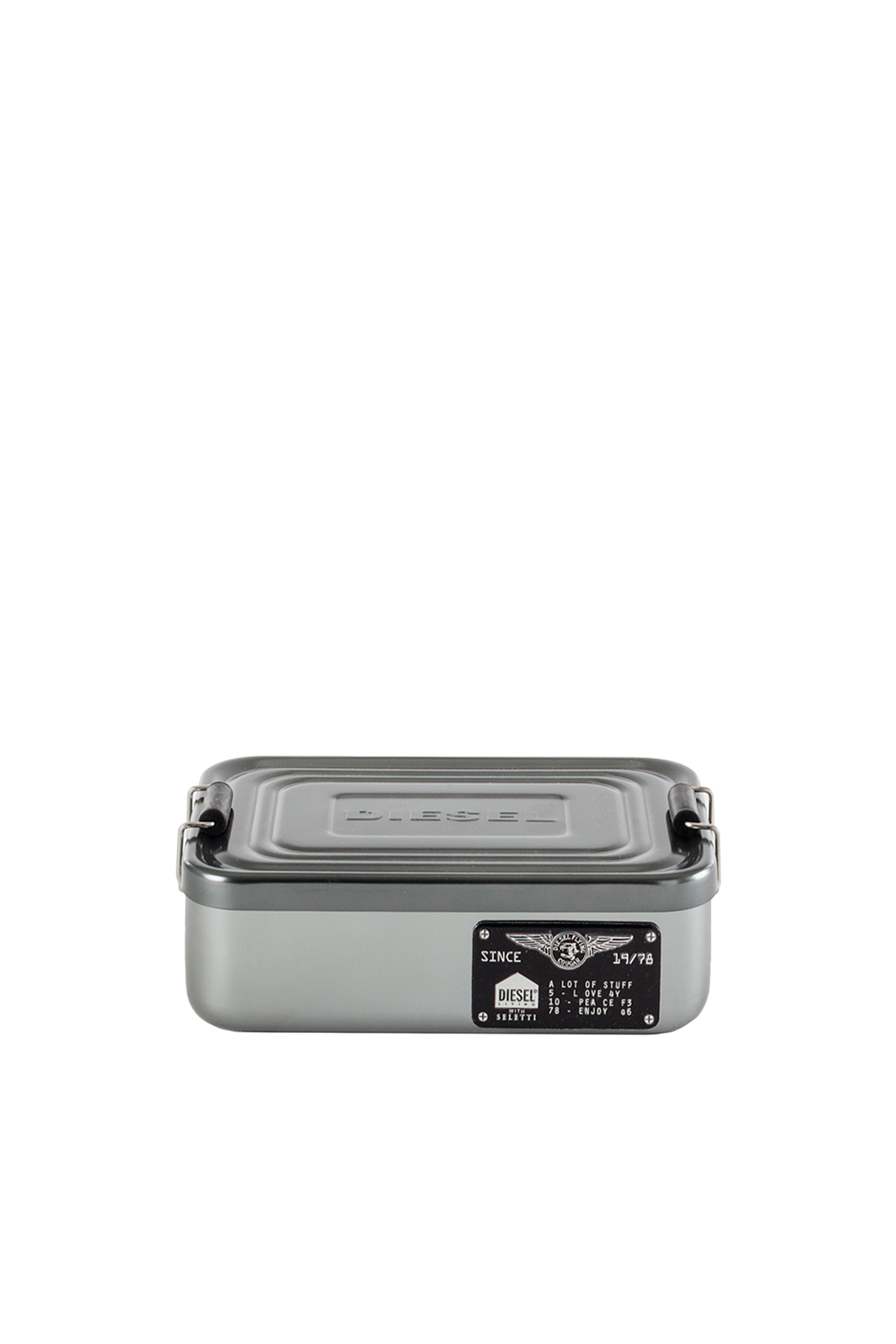 Diesel - 11035 SURVIVAL, Unisex's Aluminium box with lid, small size in Metal Grey - 1