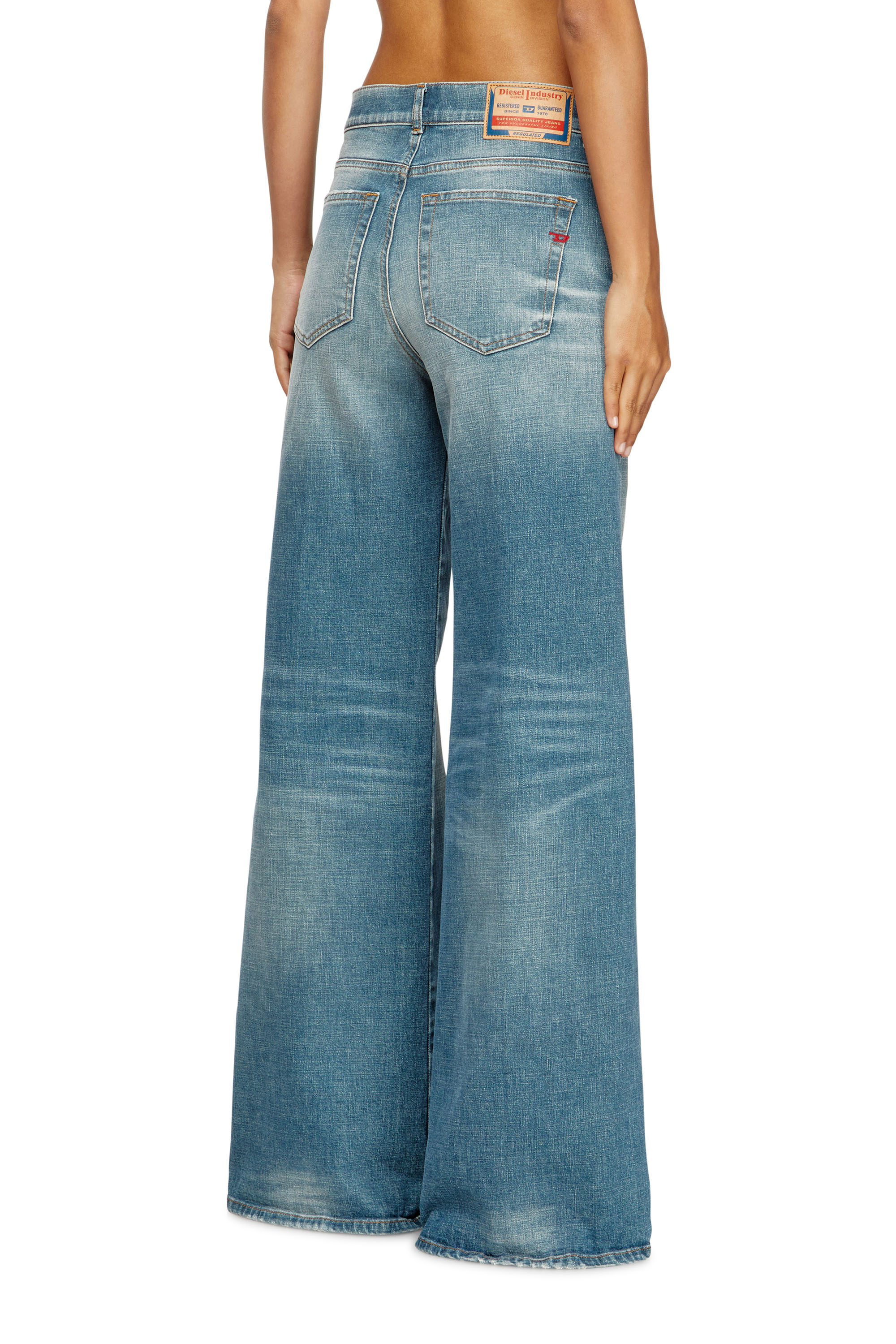 Flare Jeans 1978 D-Akemi 09M58, Medium blue Diesel - Woman's Flare Jeans 1978 D-Akemi 09M58, Medium blue - 4