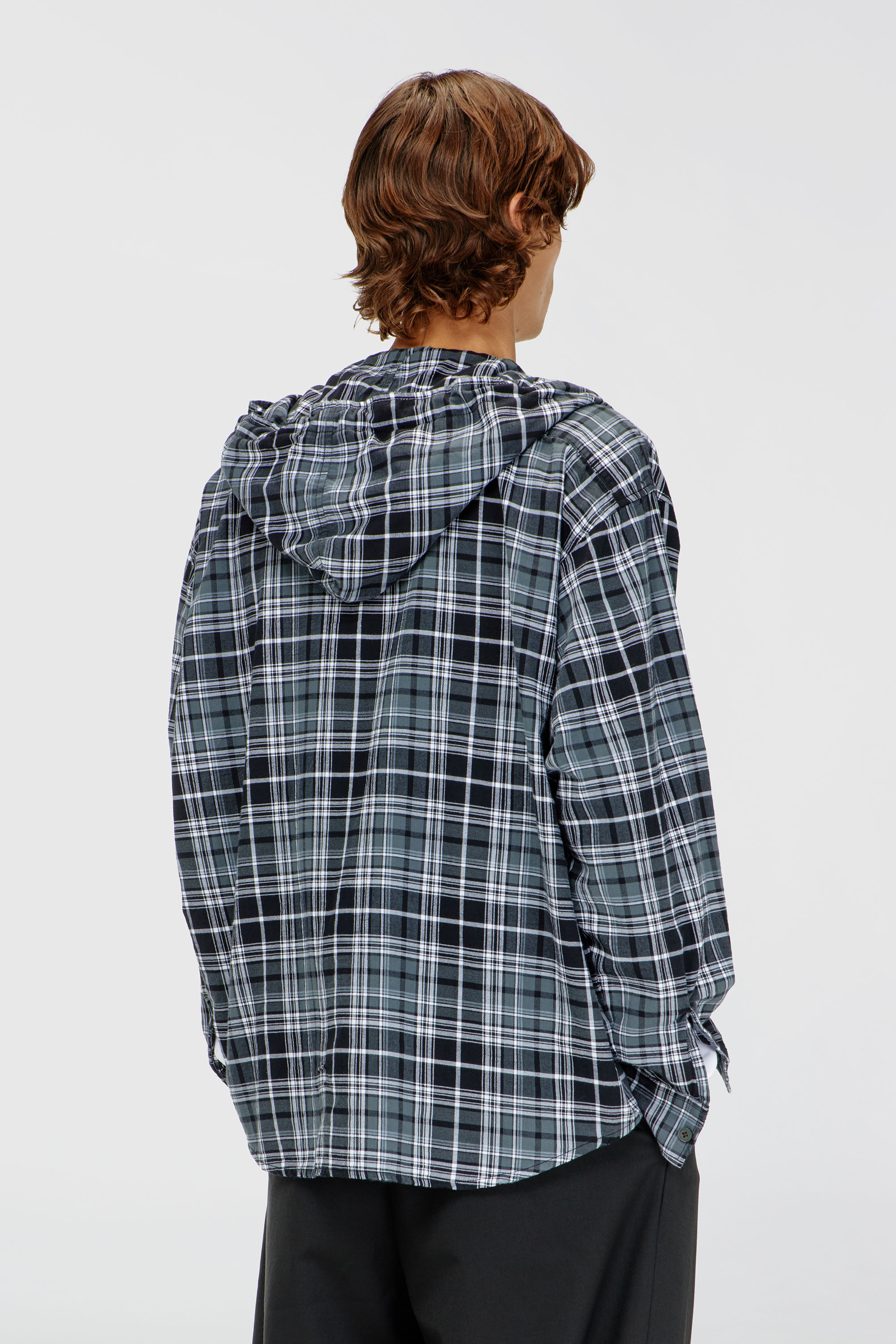 S-DRUM-HOODY-DGBT, Black/White
