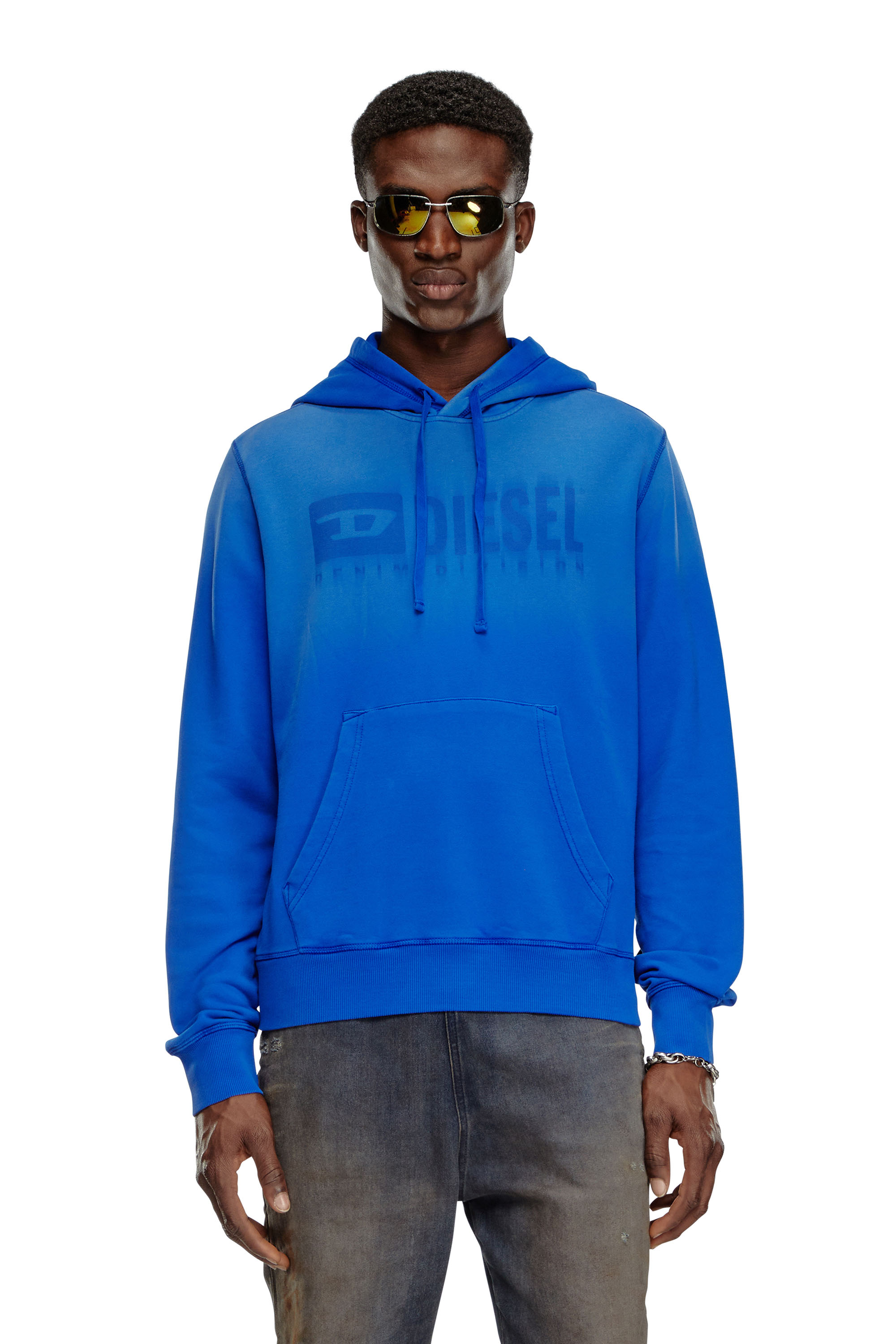 Diesel - S-GINN-HOOD-K44, Blue - Image 1